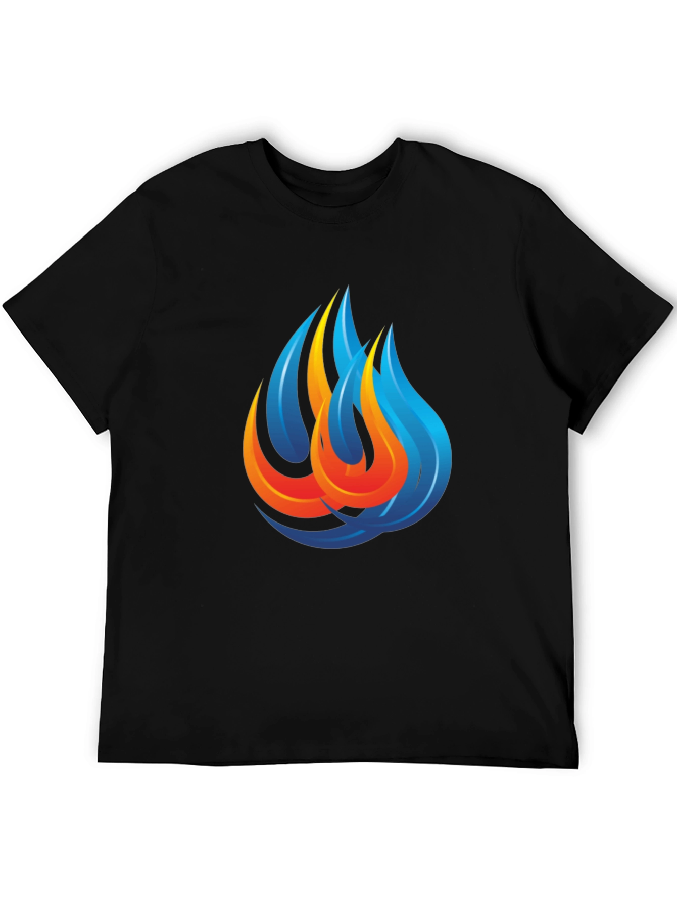 Flame Graphic Black T-Shirt