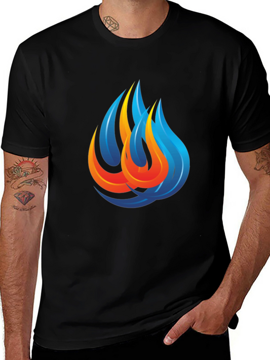 Flame Graphic Black T-Shirt