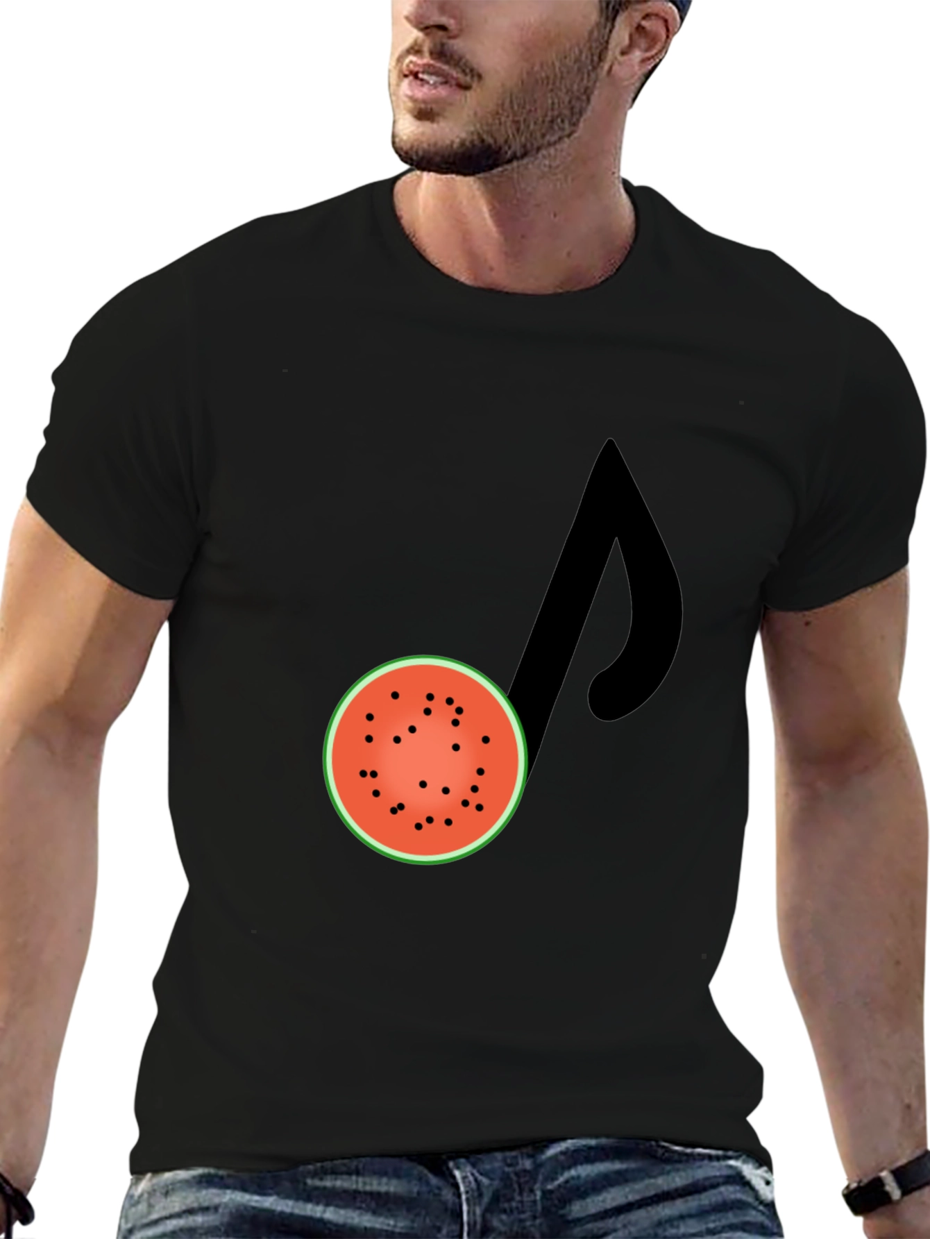Watermelon Music Note Graphic Tee