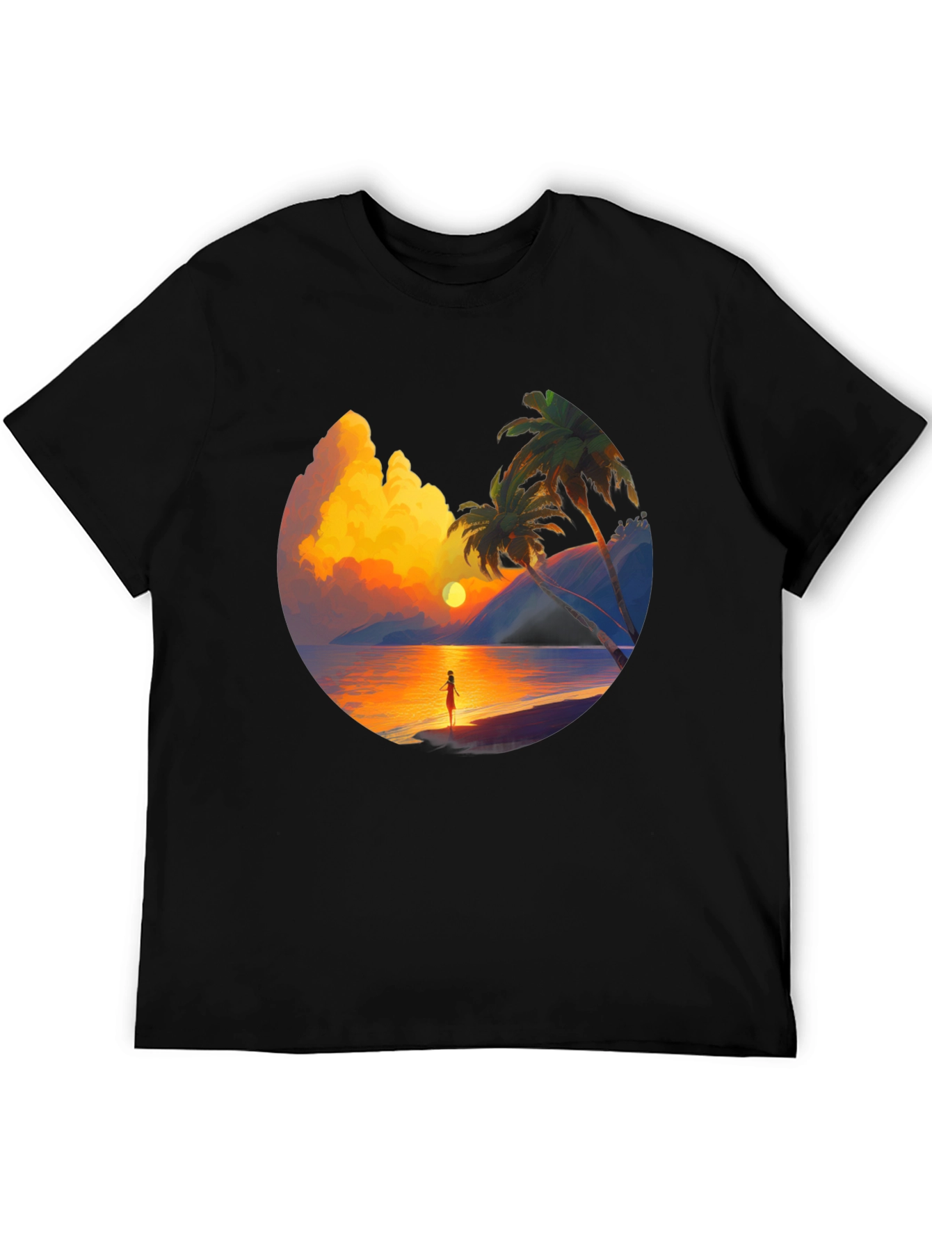 Sunset Beach Graphic Tee - Tropical Vibe