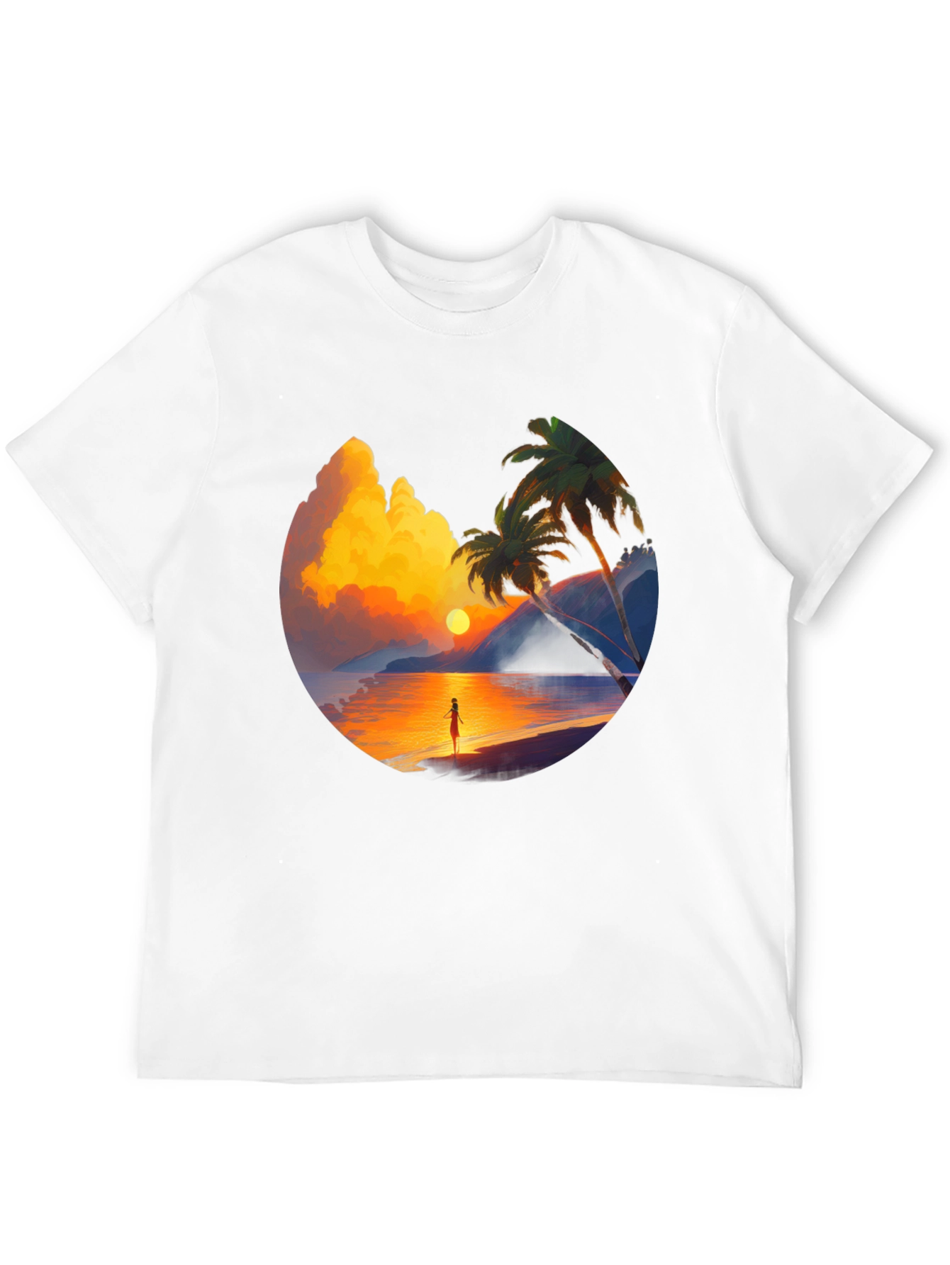 Sunset Beach Graphic Tee - Tropical Vibe