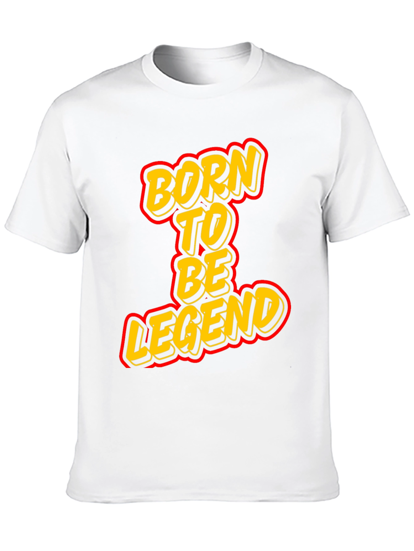 Born To Be Legend Black Graphic Tee