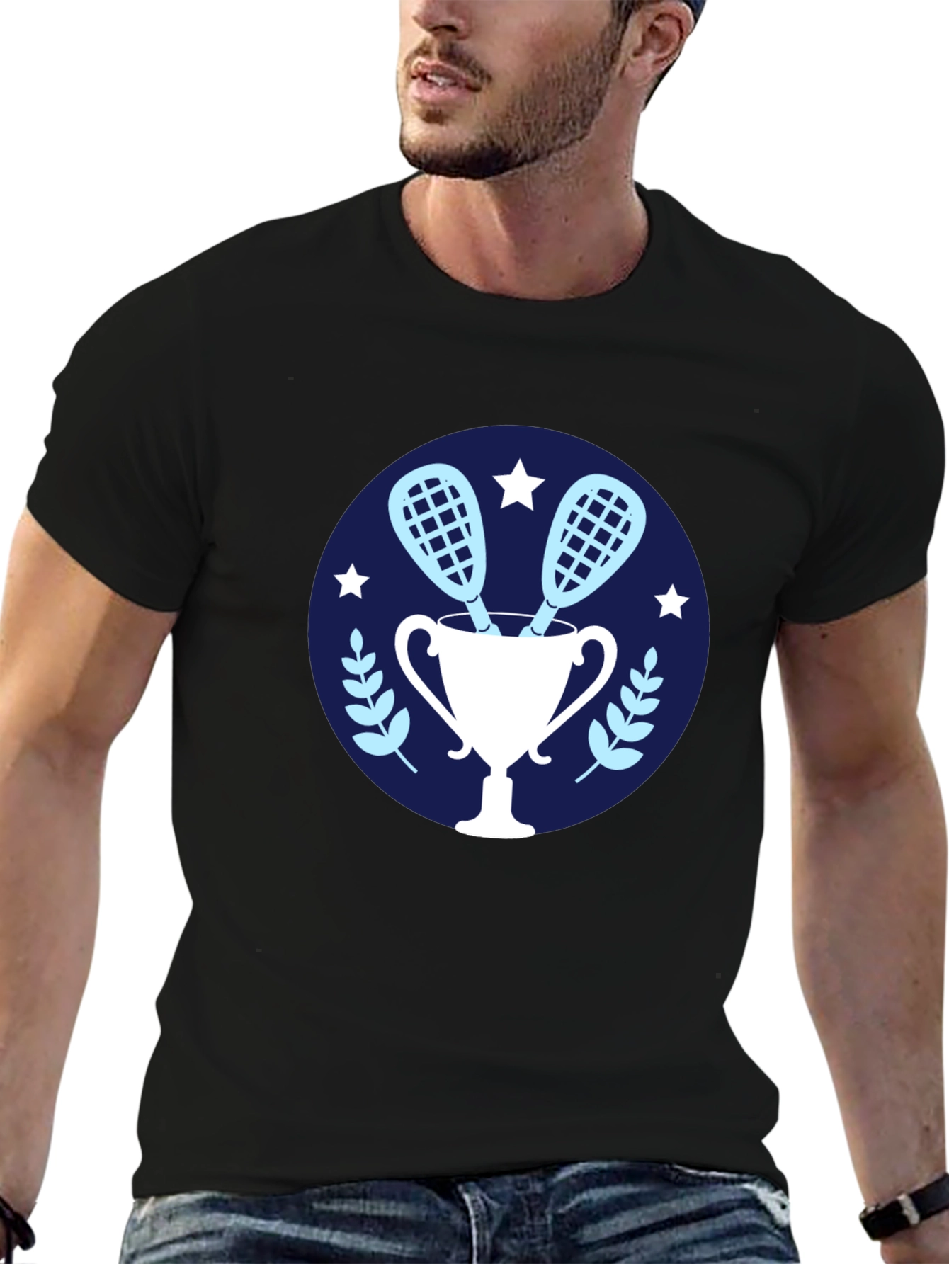 Lacrosse Champion Black T-Shirt