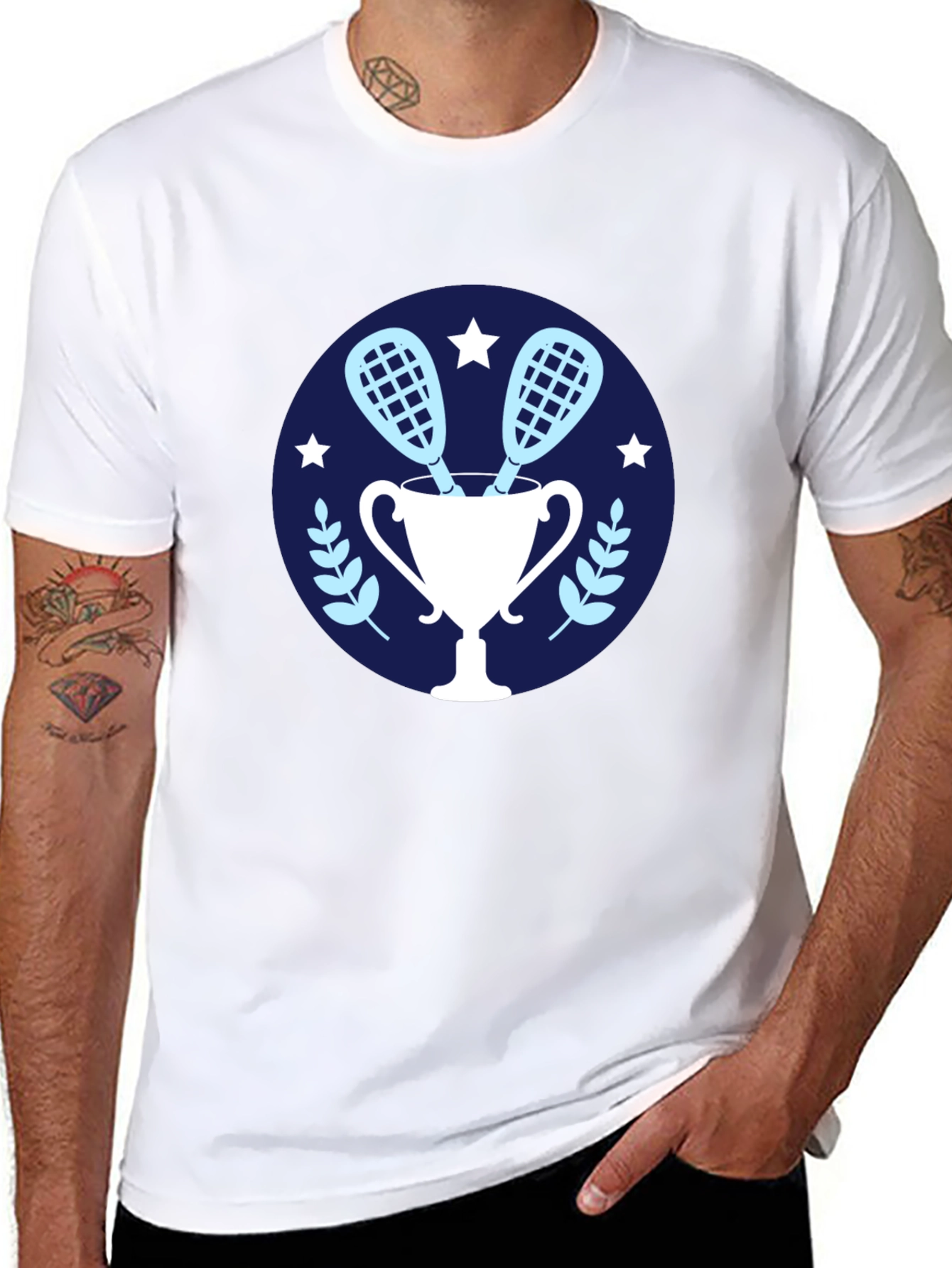 Lacrosse Champion Black T-Shirt