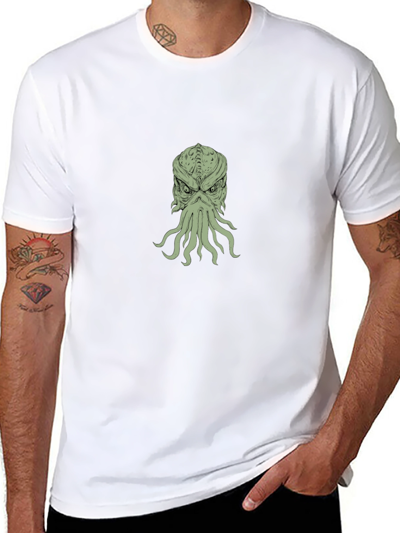 Cthulhu T-Shirt: Mens Black Graphic Tee