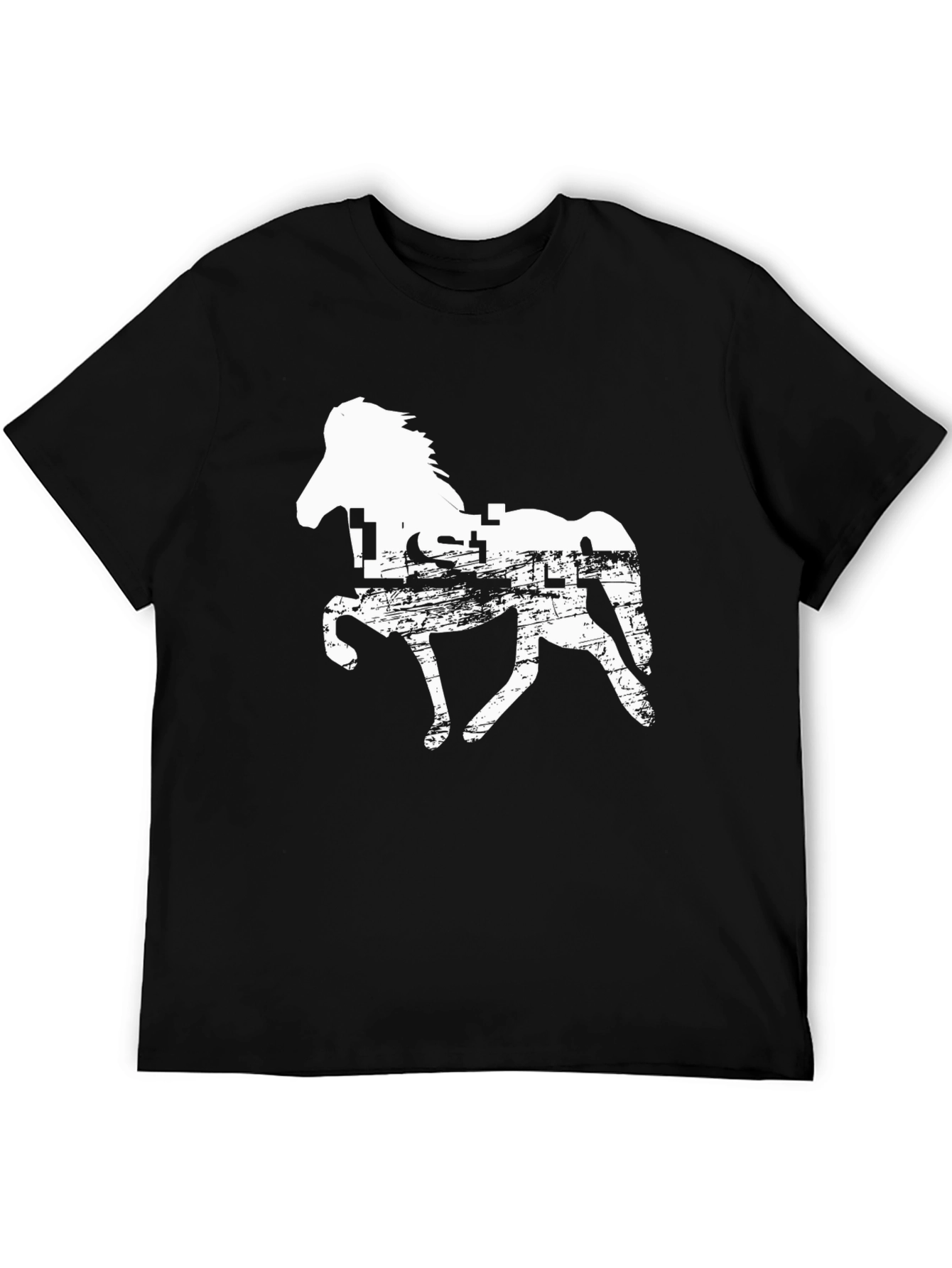 Horse Silhouette Graphic Print Tee