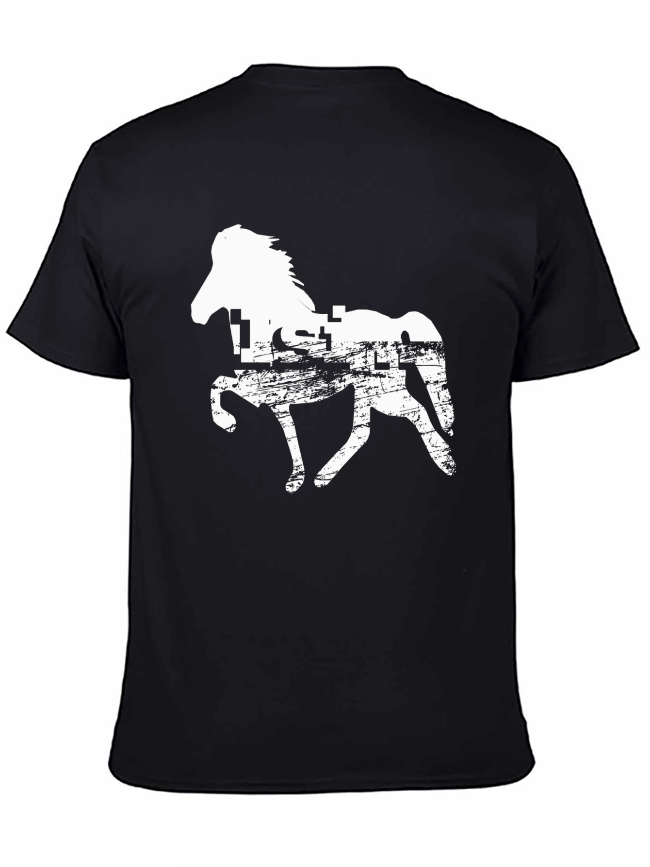 Horse Silhouette Graphic Print Tee