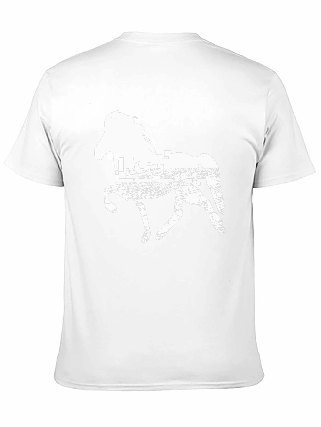 Horse Silhouette Graphic Print Tee