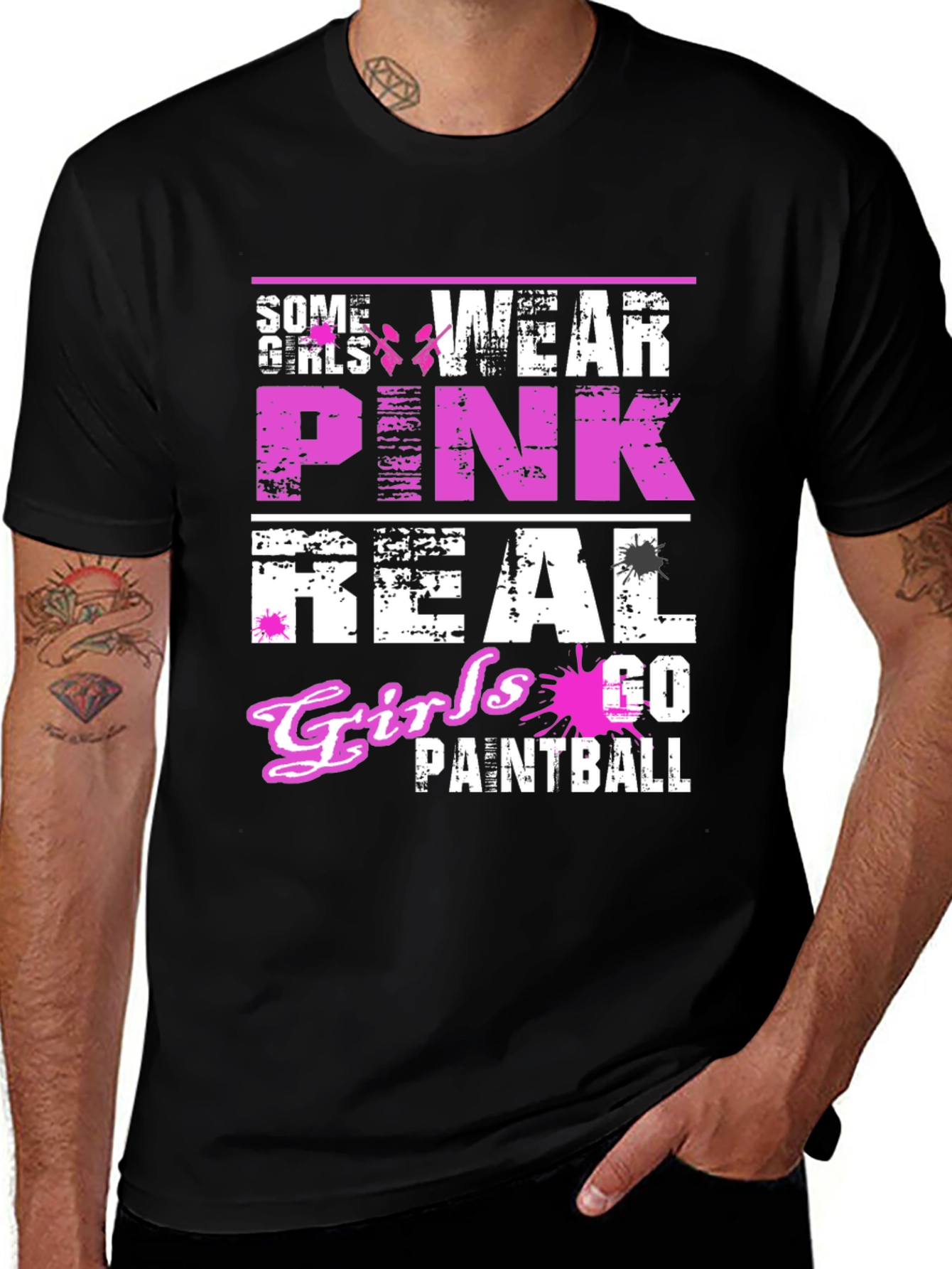 Real Girls Go Paintball T-Shirt