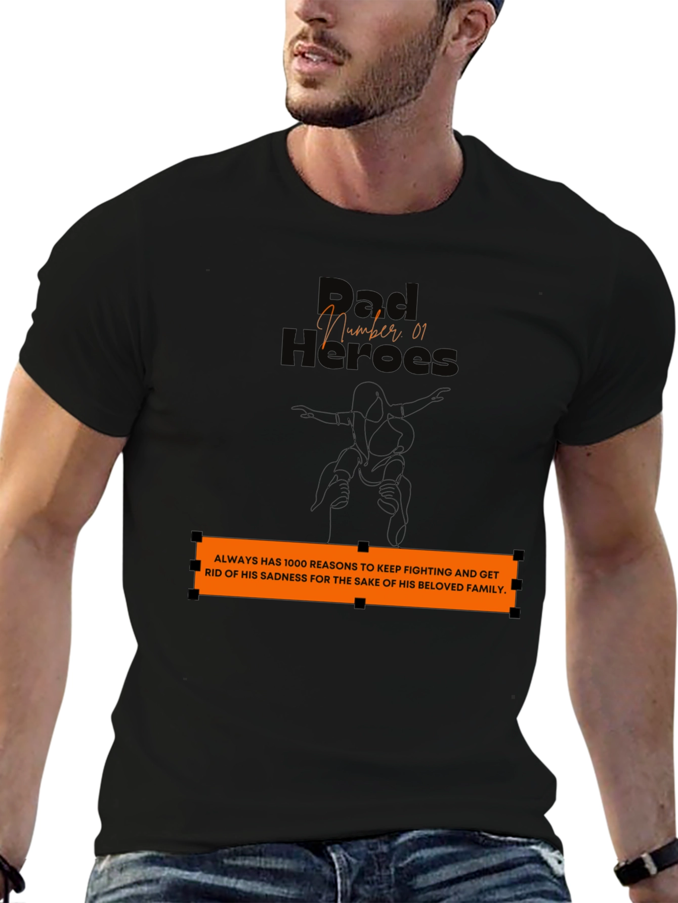 Dad Hero T-Shirt: Family Strength