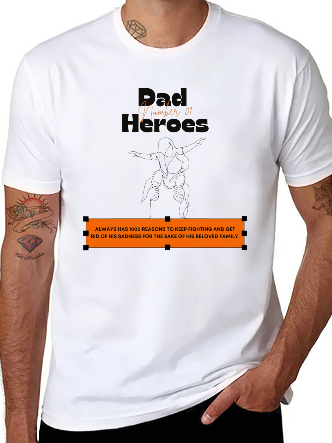 Dad Hero T-Shirt: Family Strength