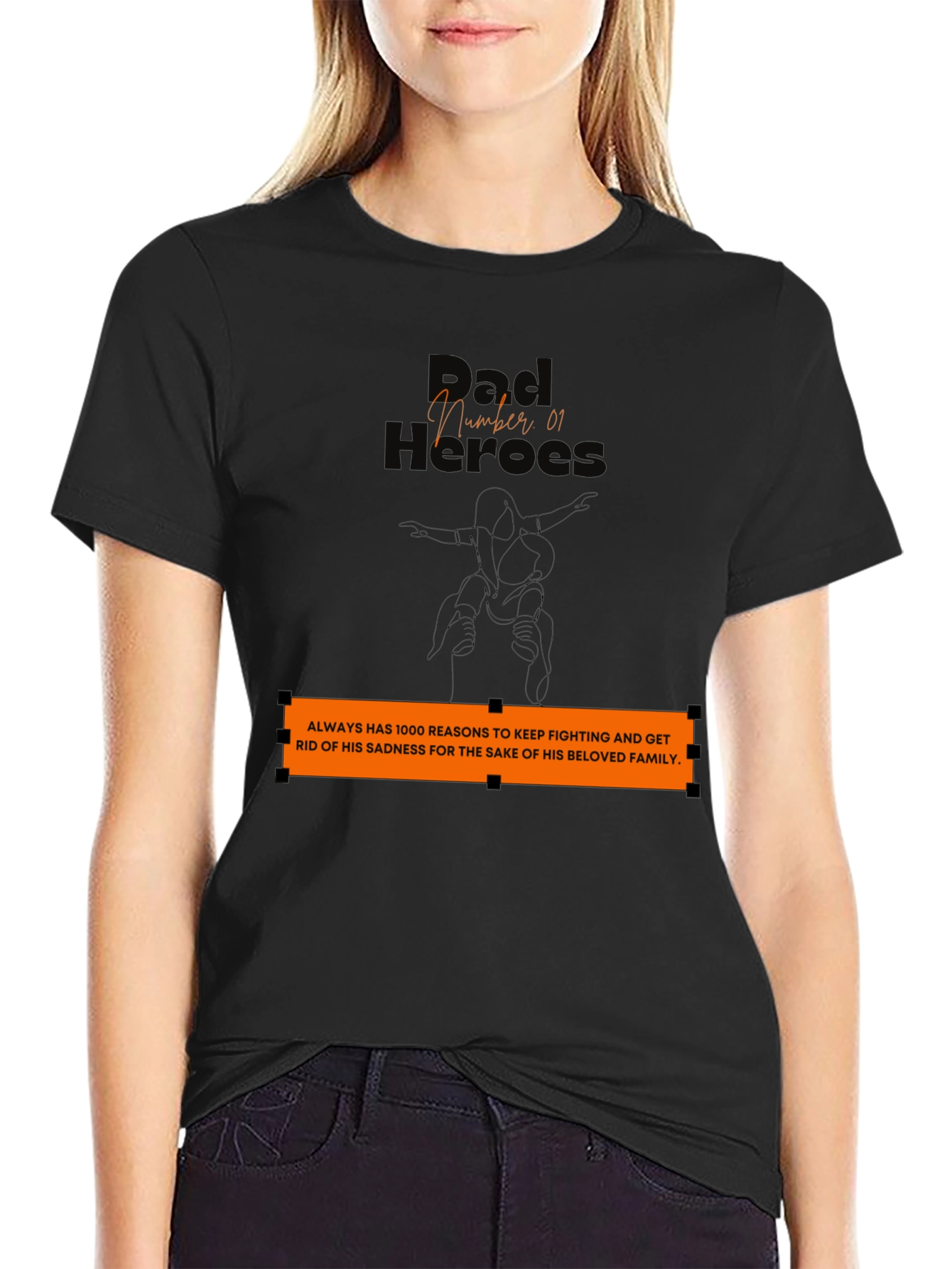 Dad Hero T-Shirt: Family Strength