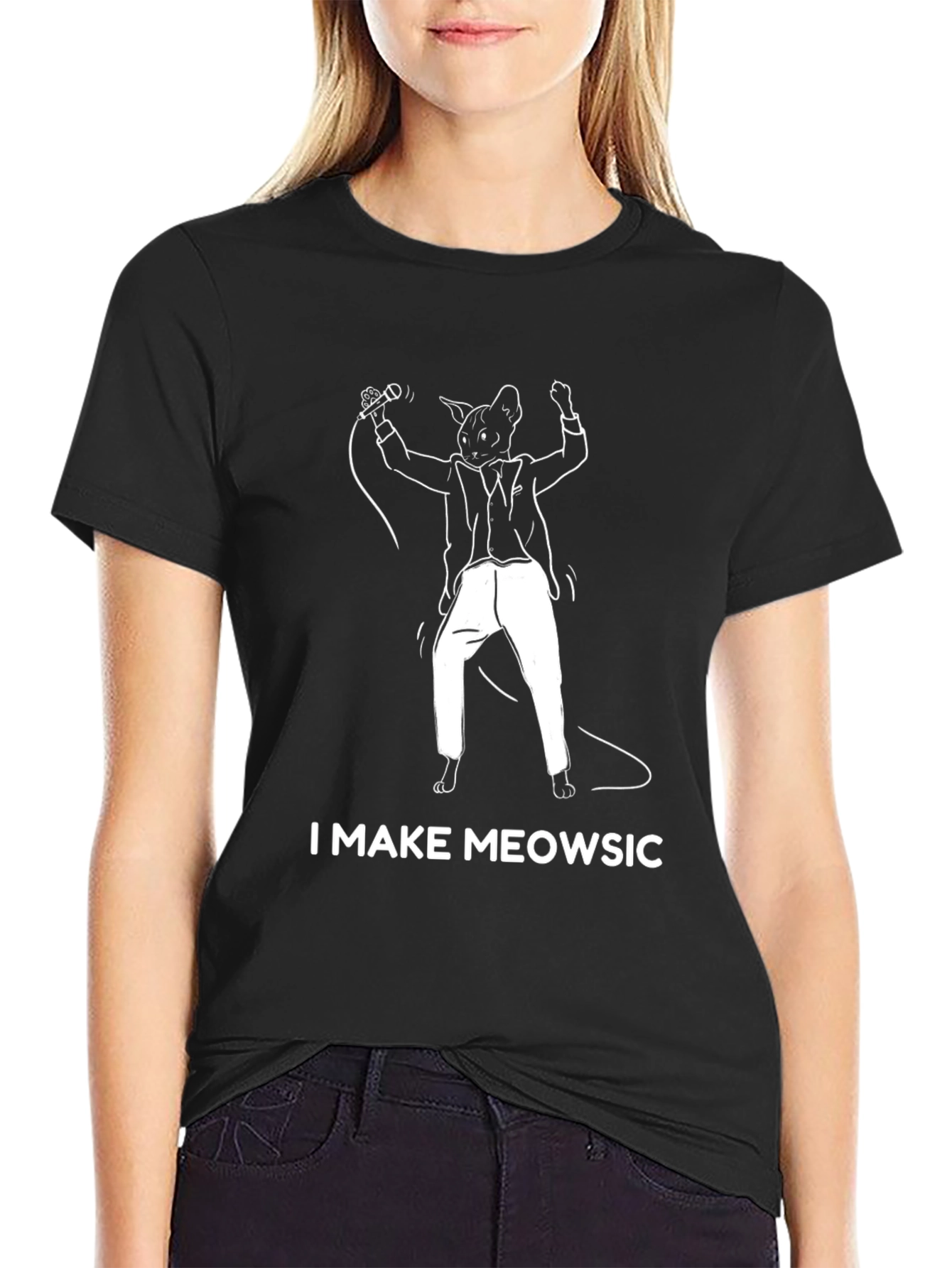 I Make Meowsic Funny Cat T-Shirt