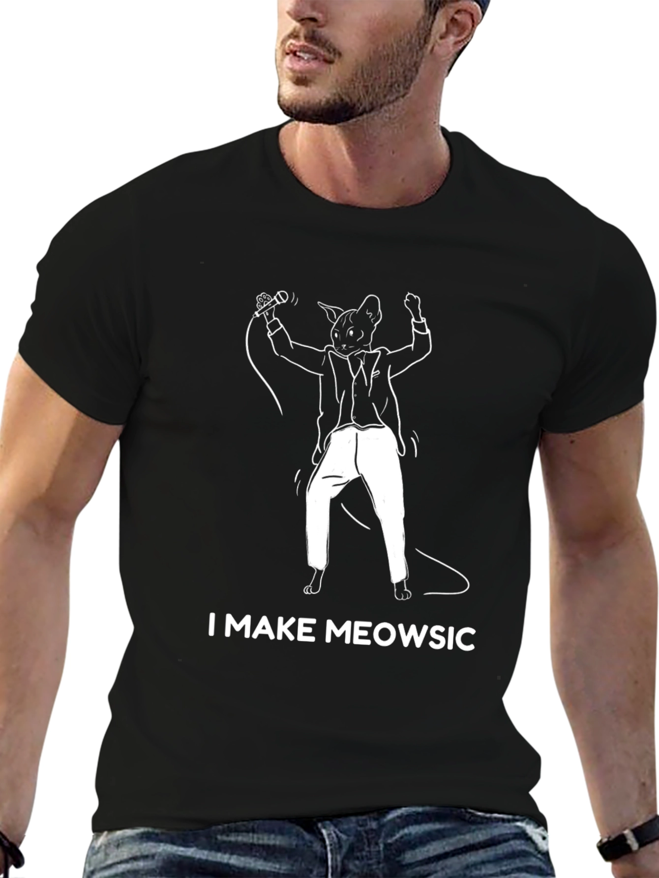 I Make Meowsic Funny Cat T-Shirt