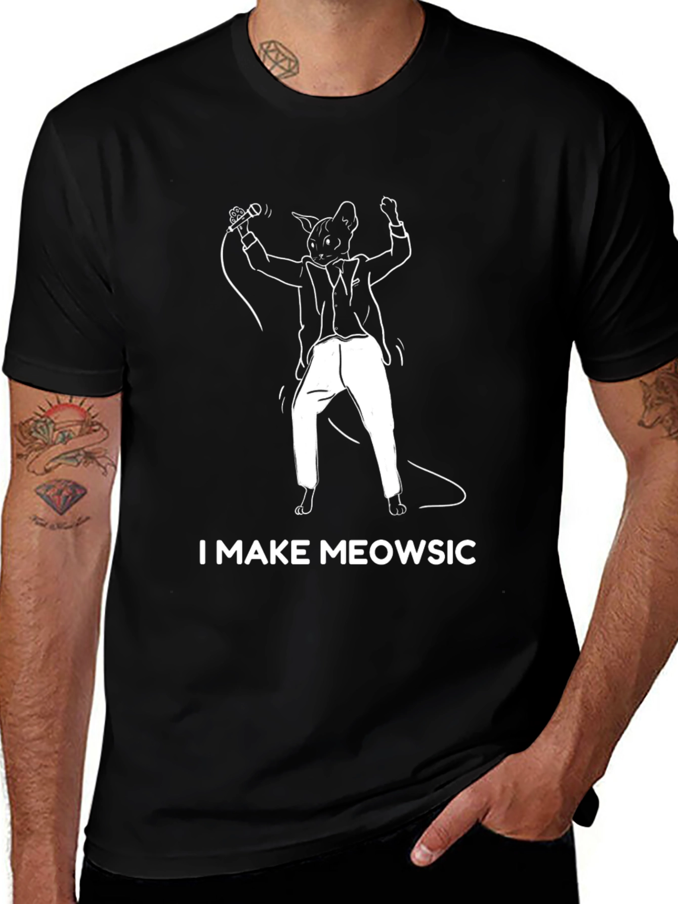I Make Meowsic Funny Cat T-Shirt