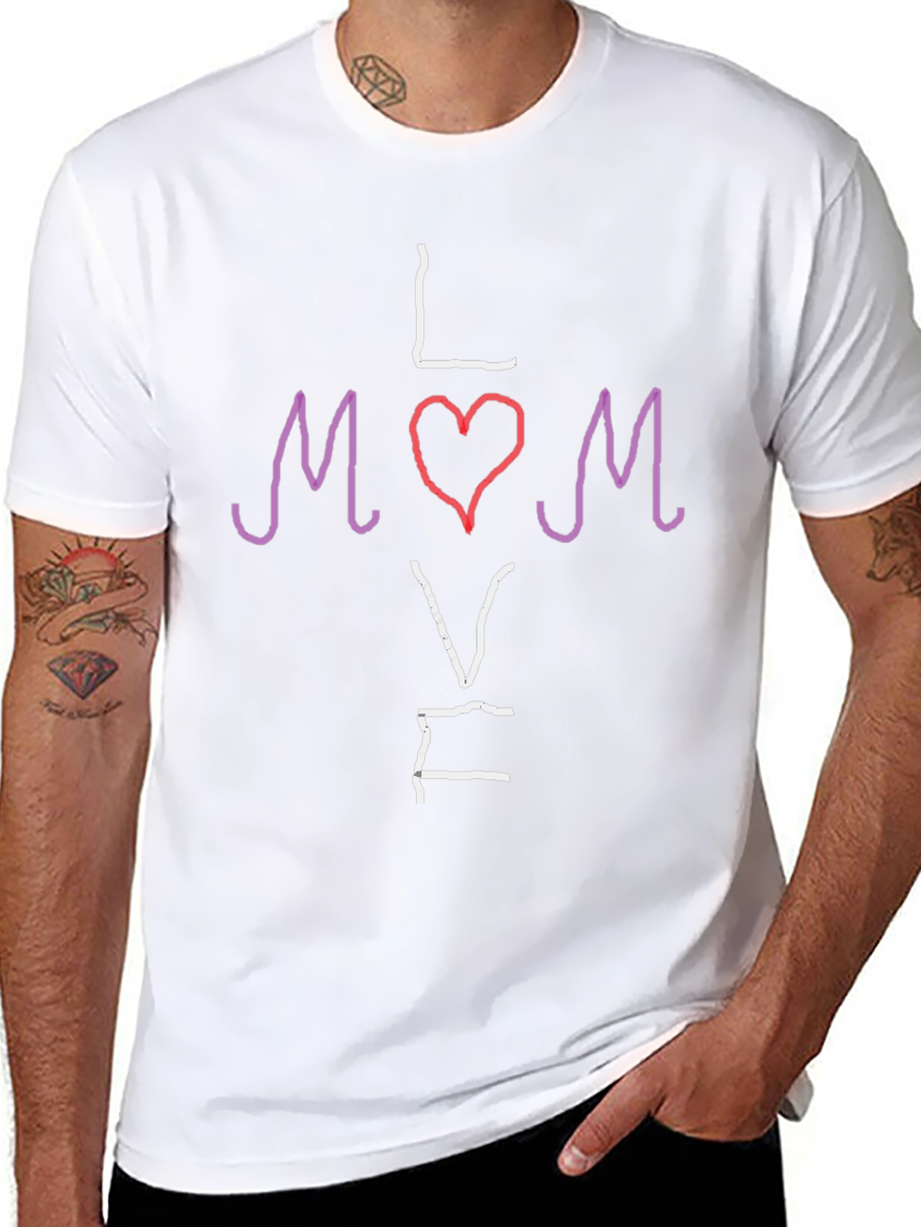 Love Mom T-Shirt - Cute Mothers Day Gift
