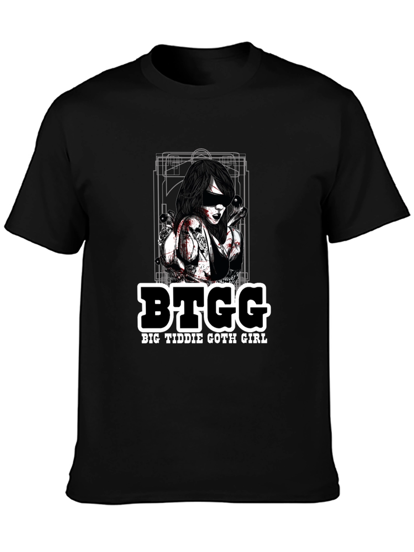 BTGG Big Tiddie Goth Girl Black T-Shirt
