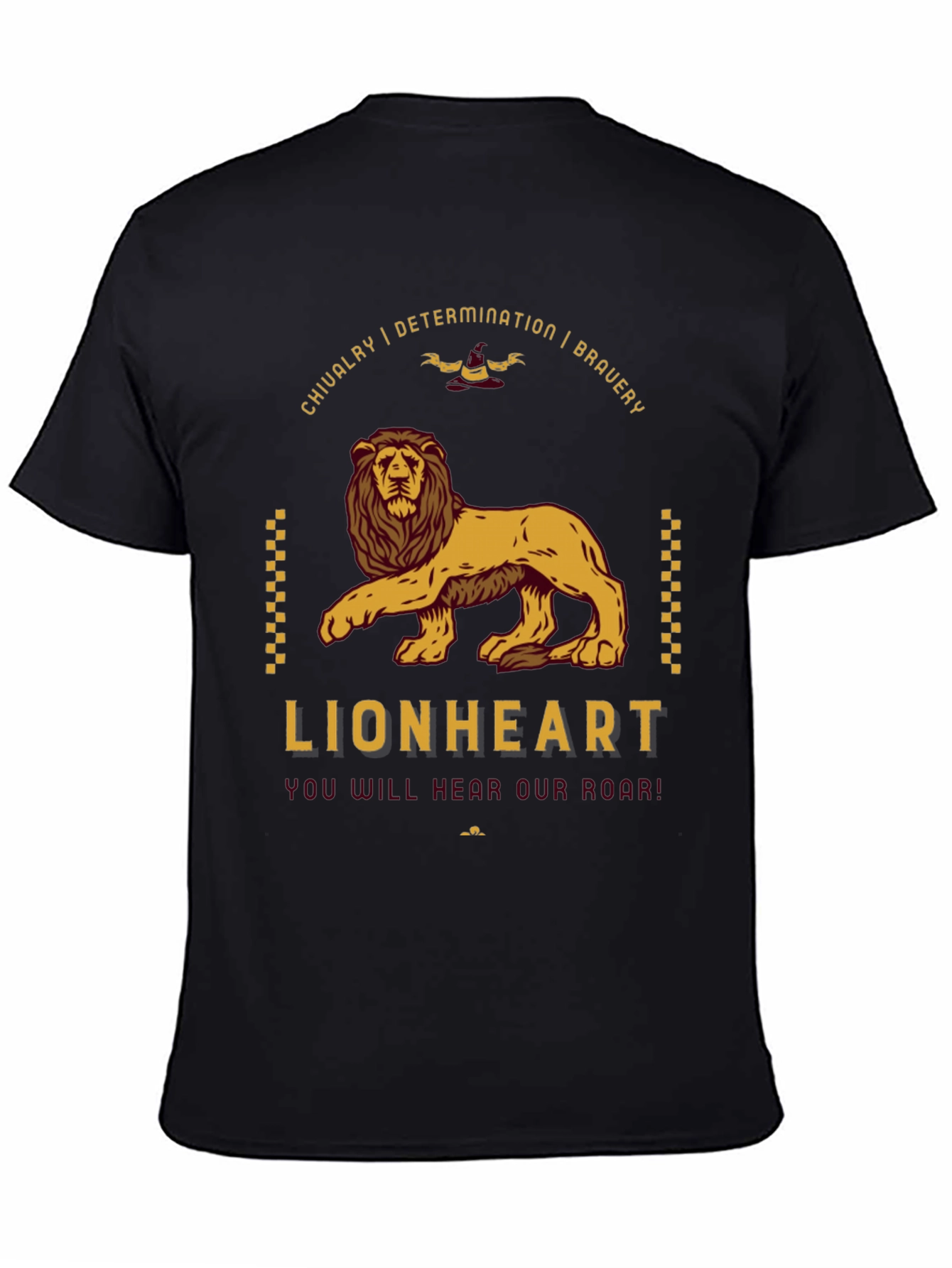 Lionheart Graphic Tee - Chivalry Bravery Determination