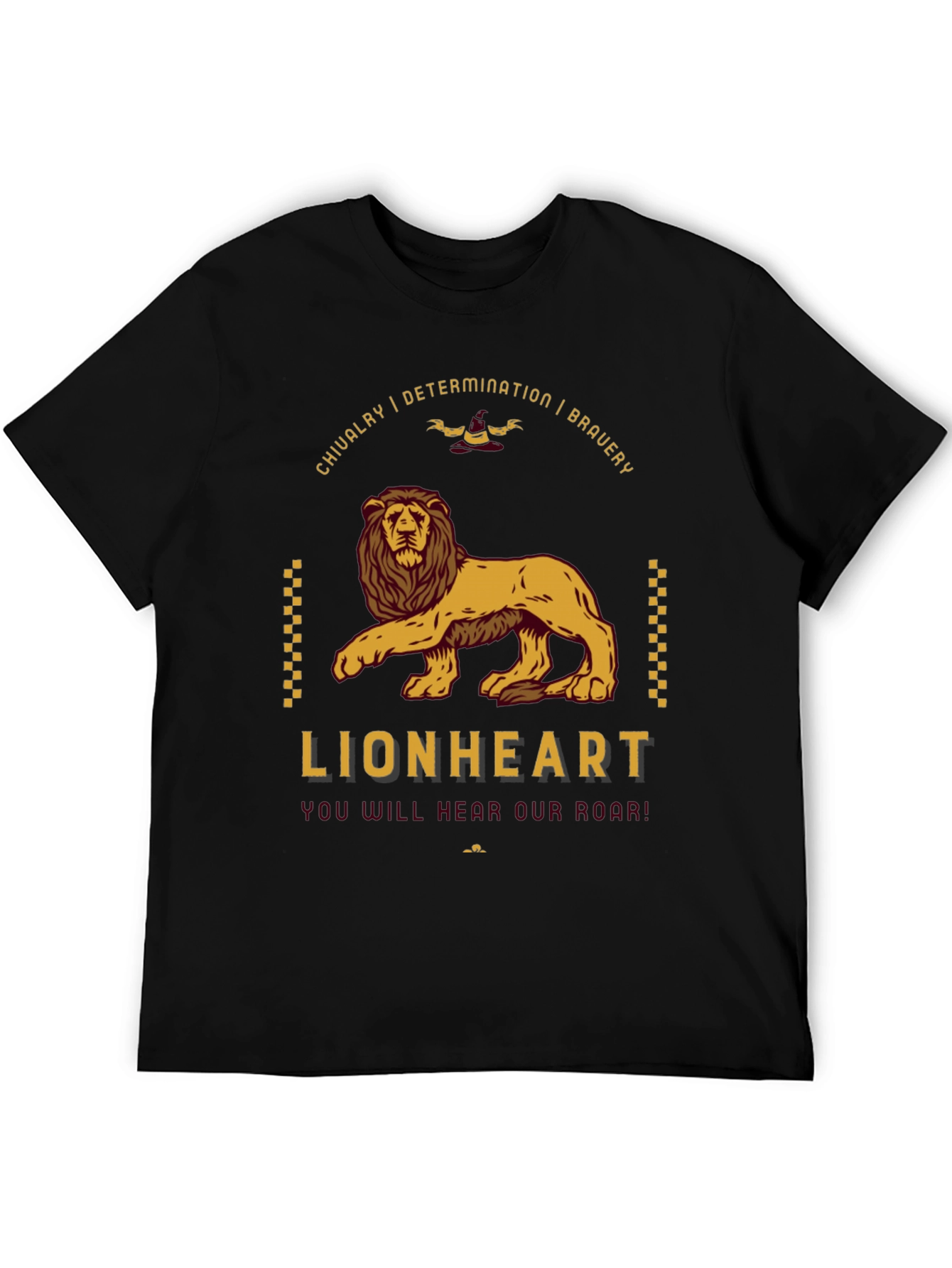 Lionheart Graphic Tee - Chivalry Bravery Determination