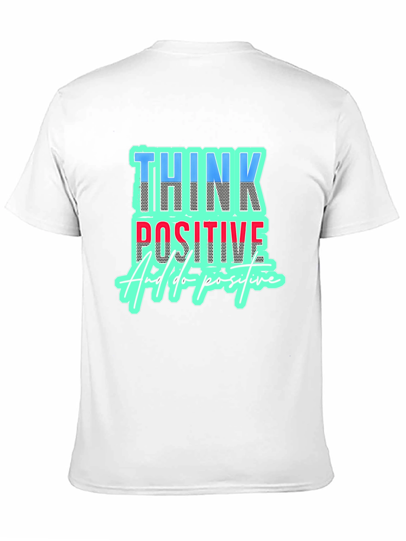 Think Positive Black Graphic Tee