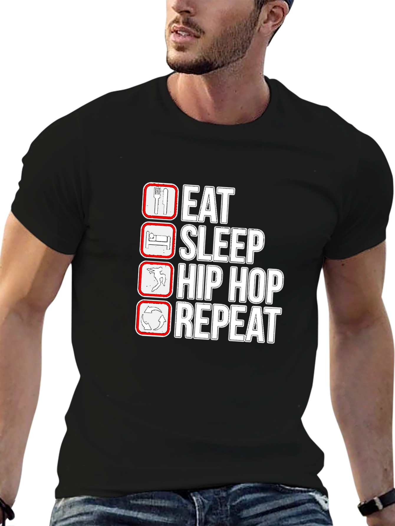 Eat Sleep Hip Hop Repeat T-Shirt