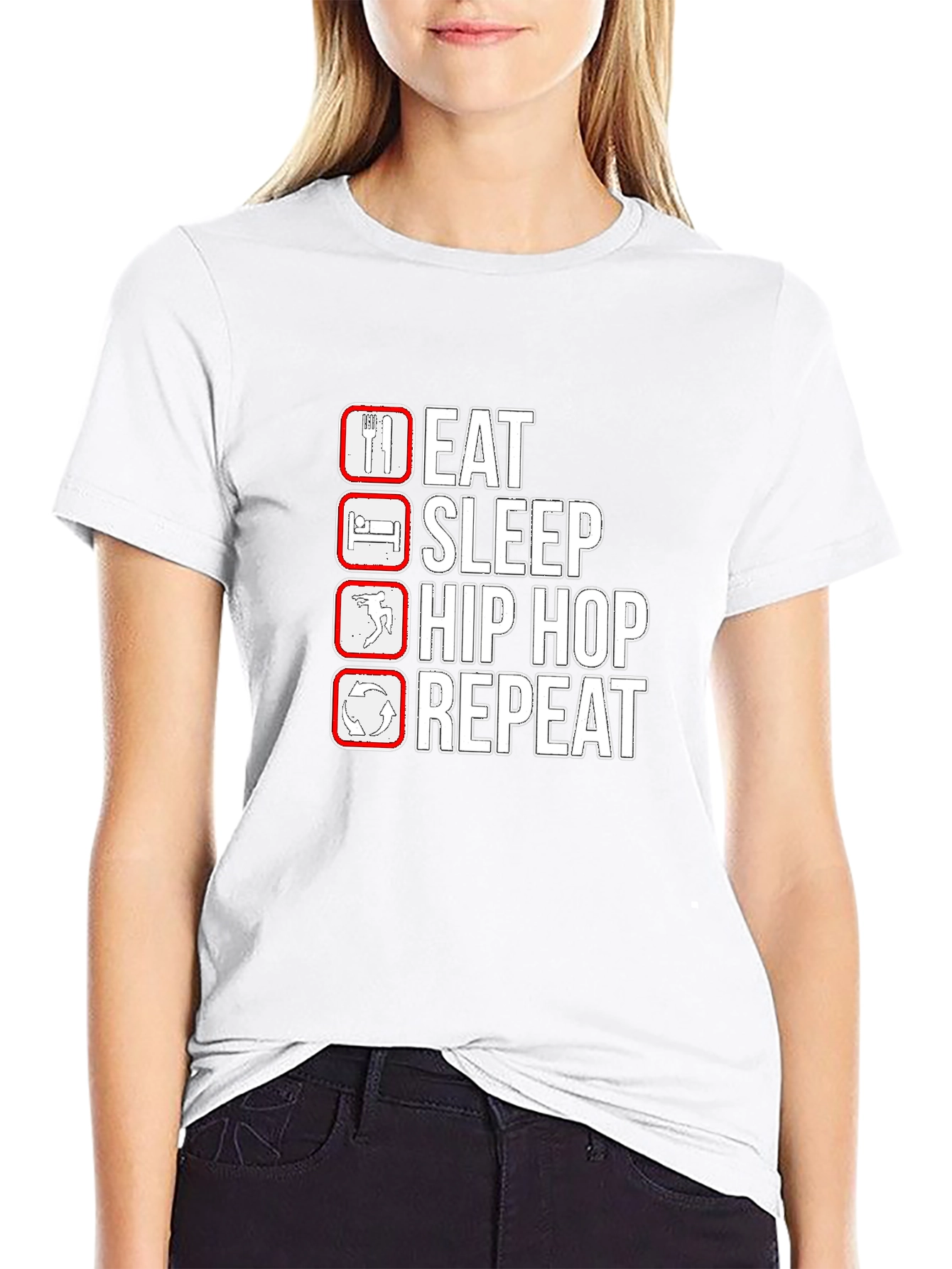 Eat Sleep Hip Hop Repeat T-Shirt