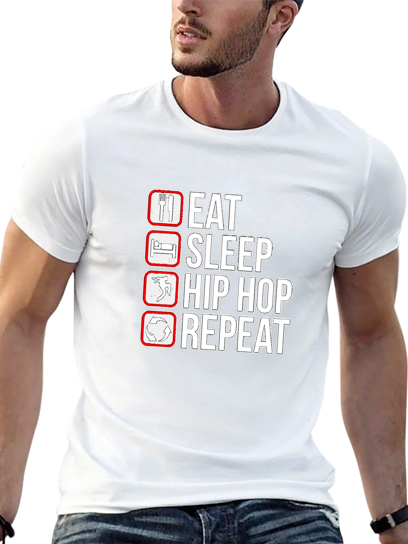 Eat Sleep Hip Hop Repeat T-Shirt