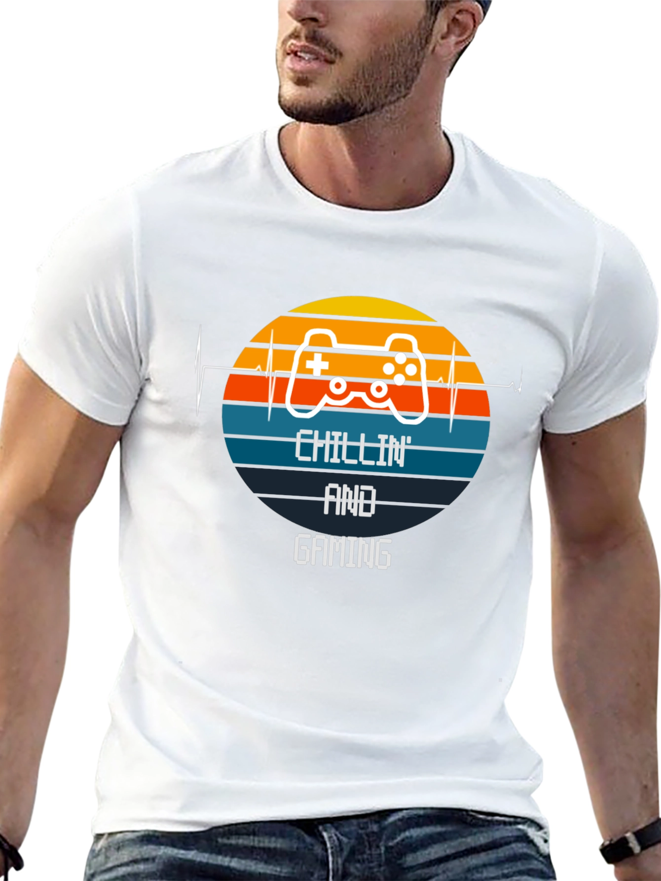 Chillin and Gaming Black T-Shirt