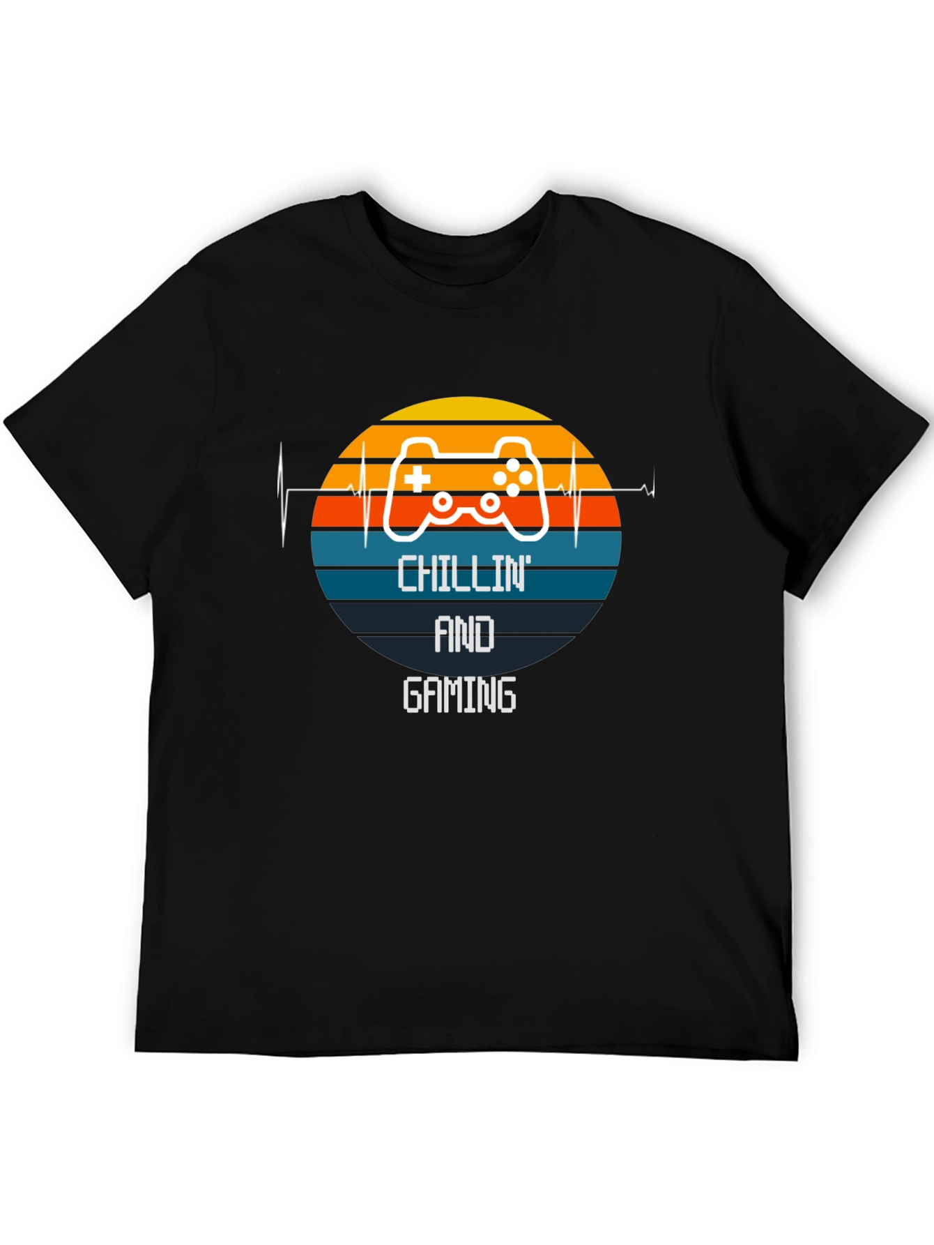 Chillin and Gaming Black T-Shirt