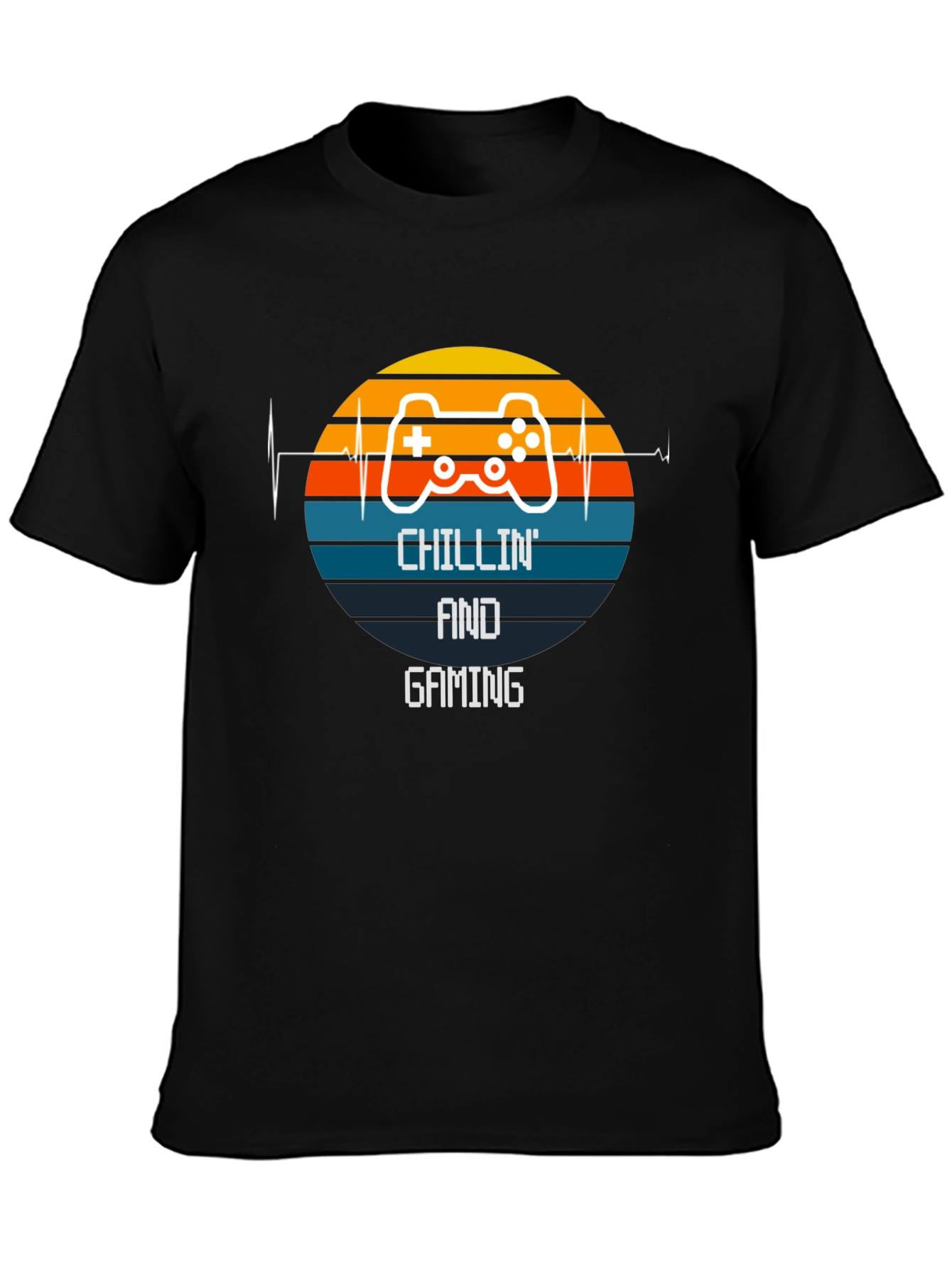 Chillin and Gaming Black T-Shirt
