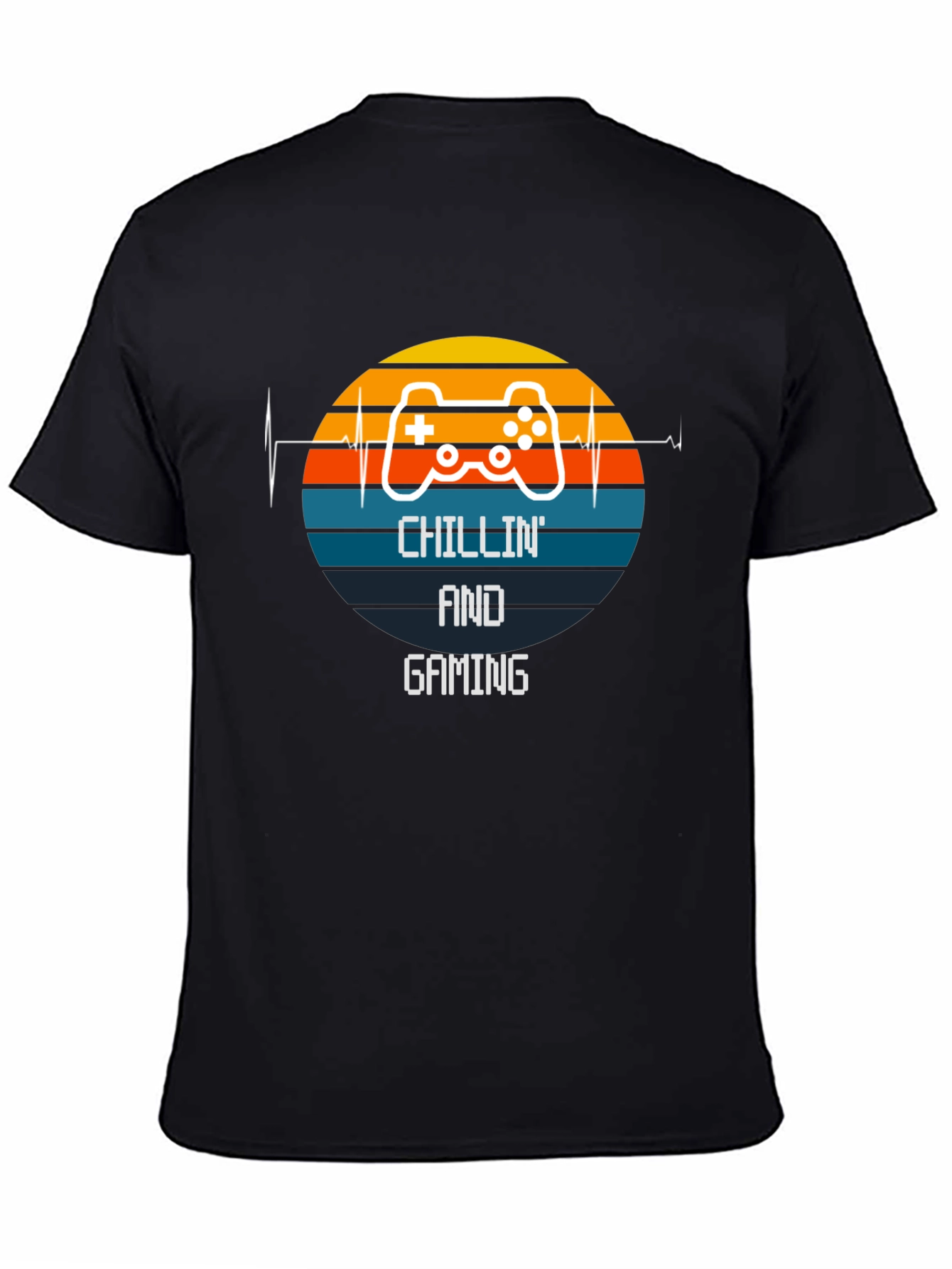 Chillin and Gaming Black T-Shirt