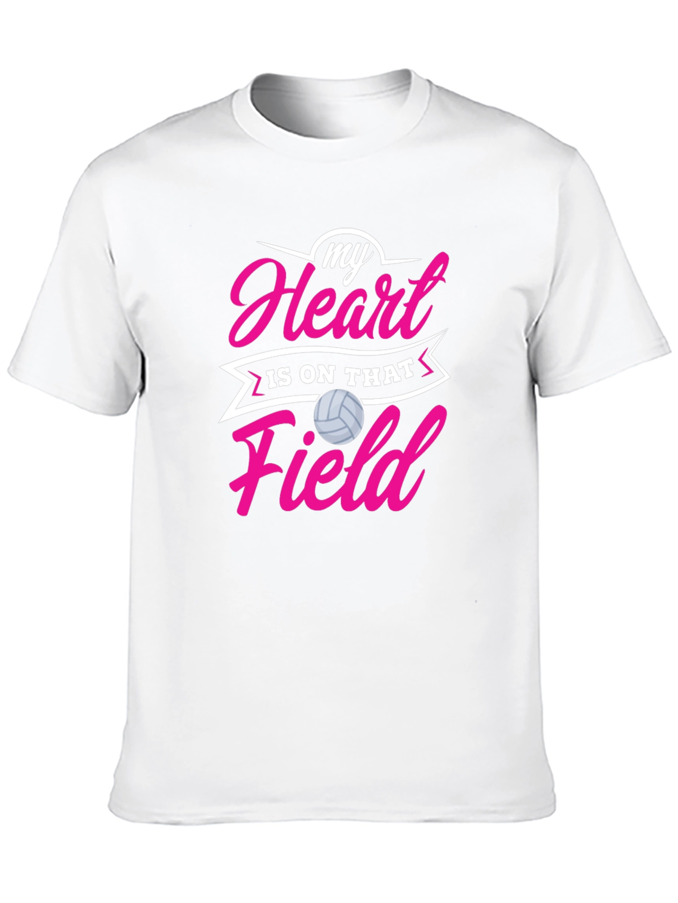 Volleyball Heart T-Shirt - Sports Fan Tee