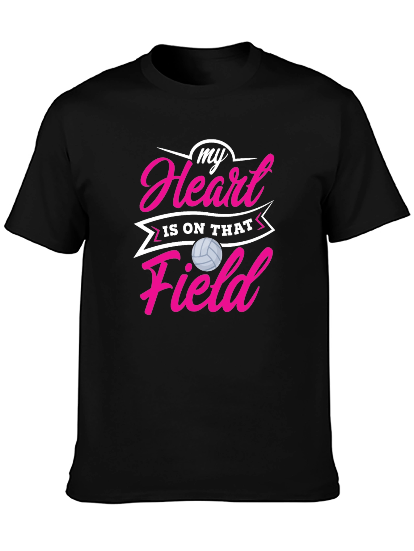 Volleyball Heart T-Shirt - Sports Fan Tee