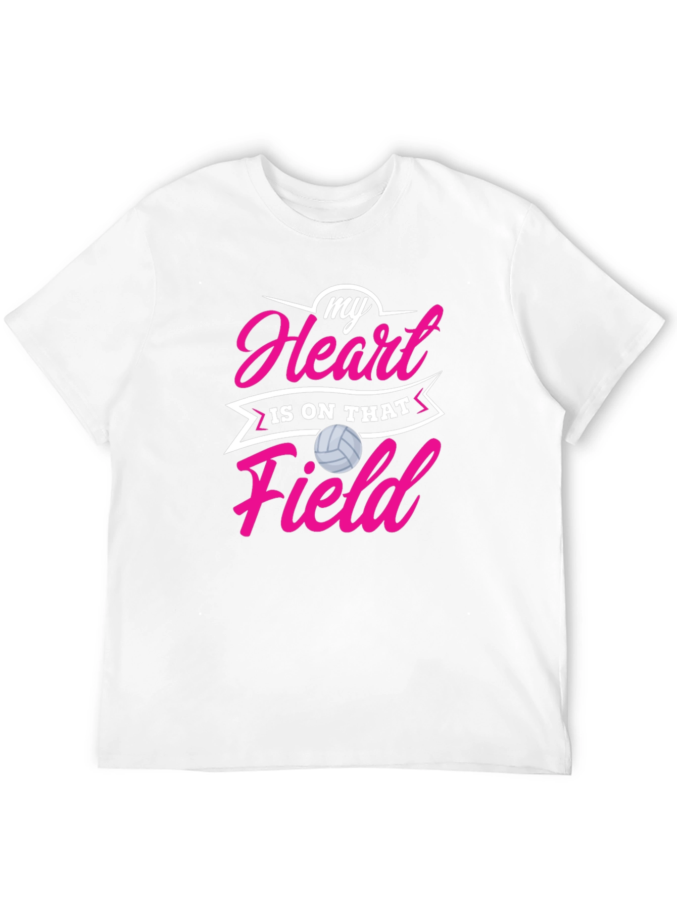 Volleyball Heart T-Shirt - Sports Fan Tee