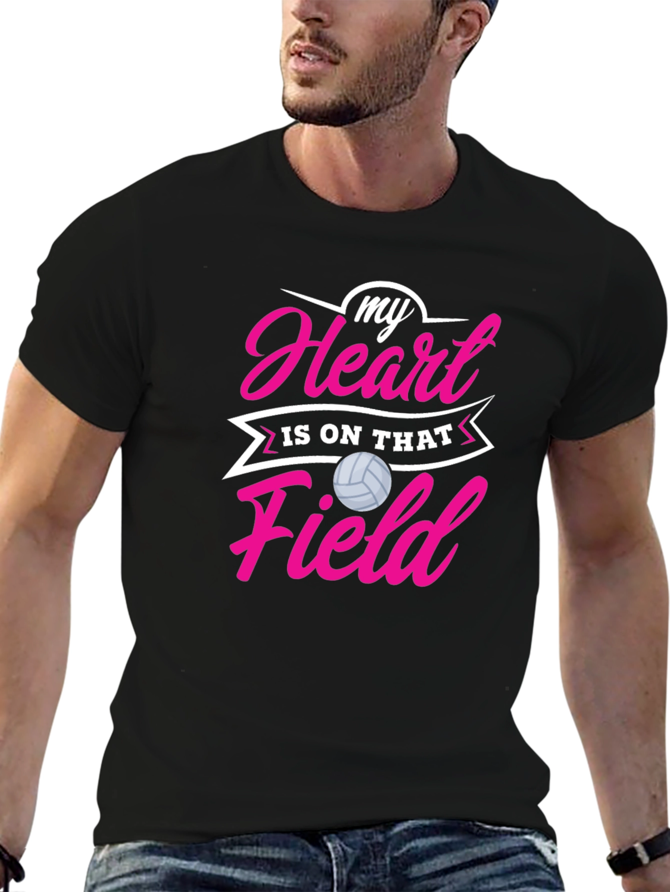 Volleyball Heart T-Shirt - Sports Fan Tee