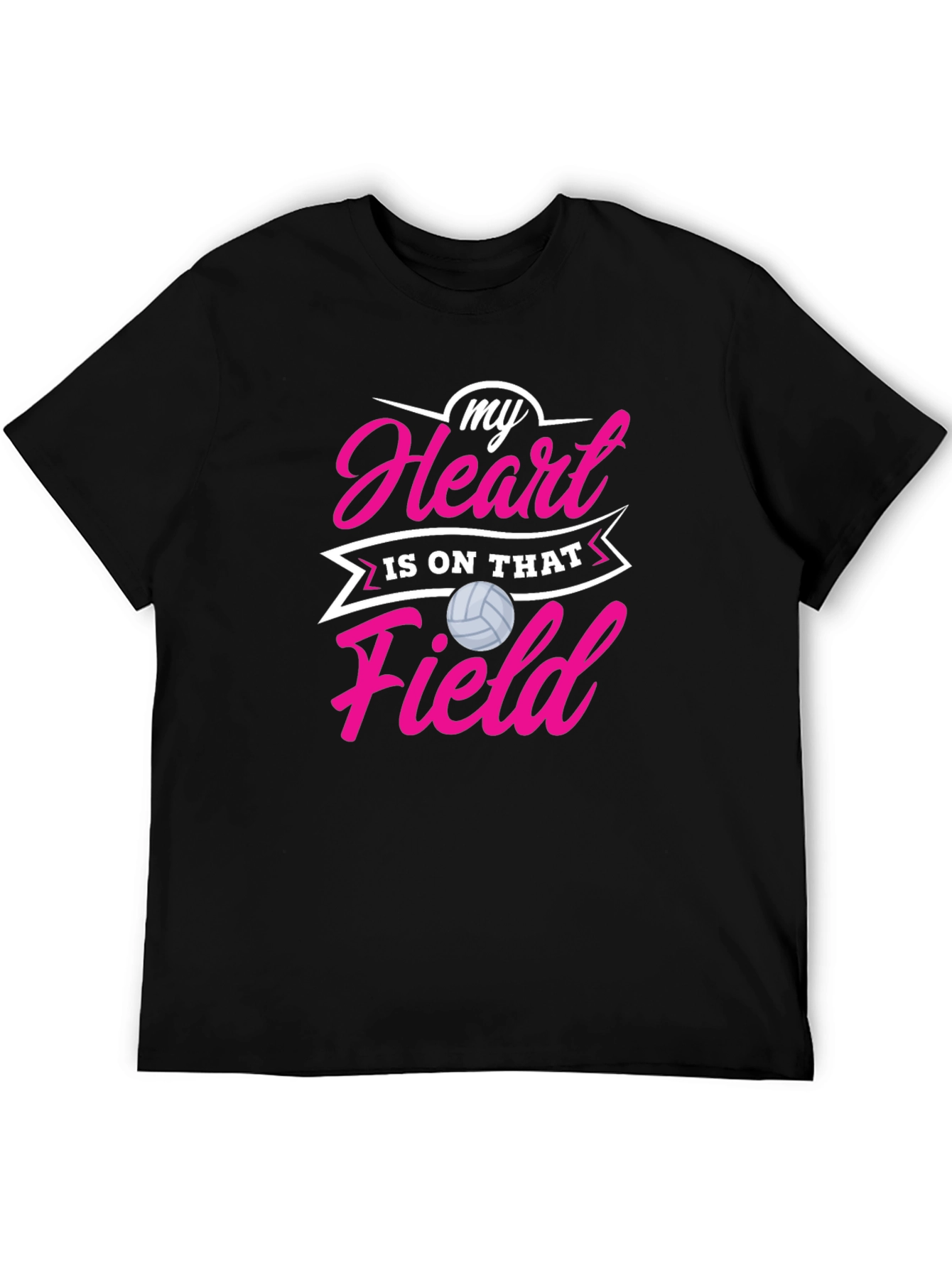 Volleyball Heart T-Shirt - Sports Fan Tee