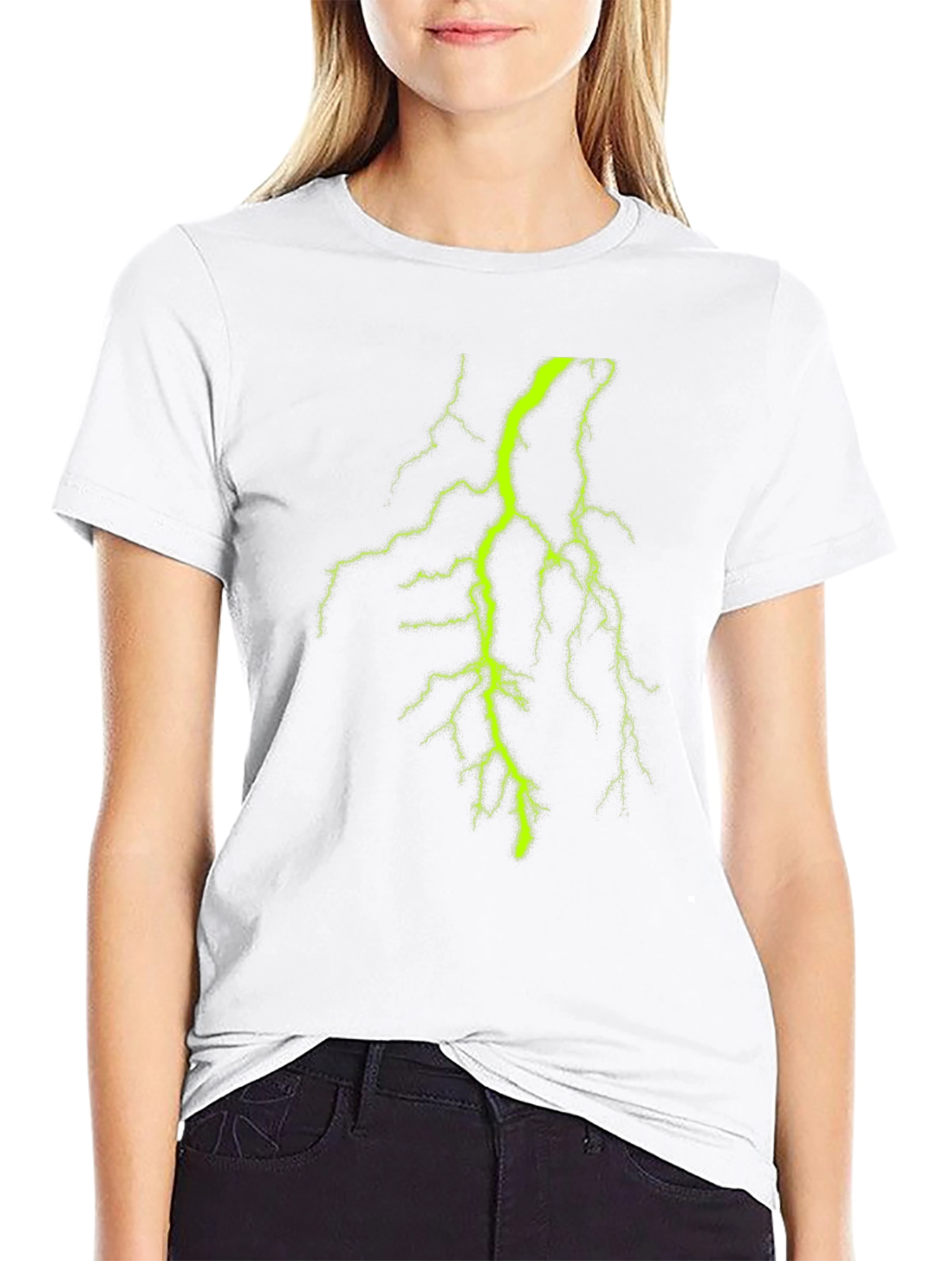 Electric Lightning Bolt Graphic T-Shirt