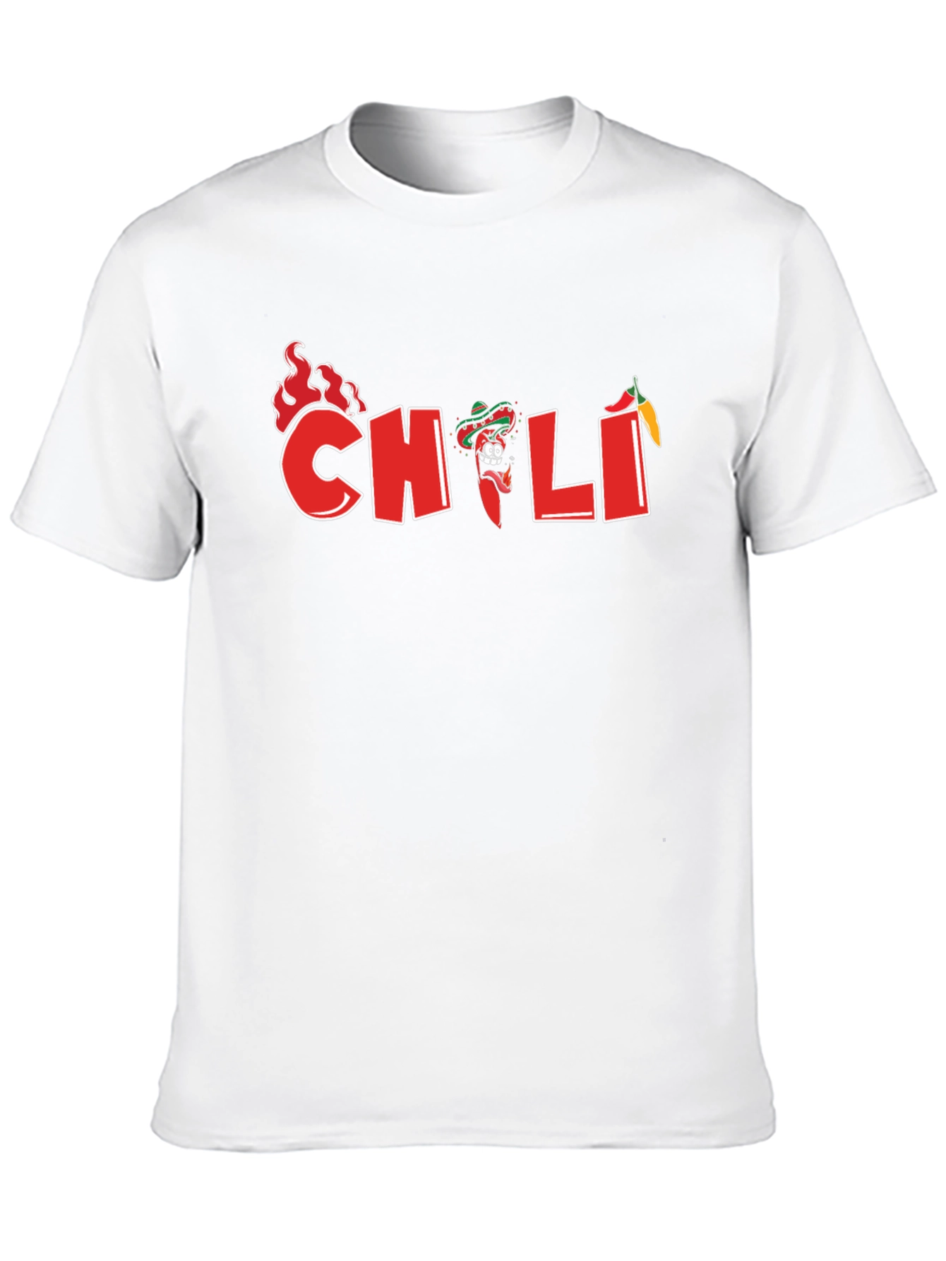Spicy Chili Graphic T-Shirt - Black Cotton Tee