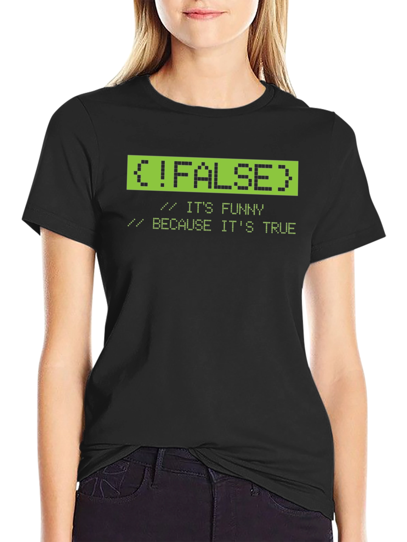 Funny Programmer T-Shirt: !FALSE Humor Tee