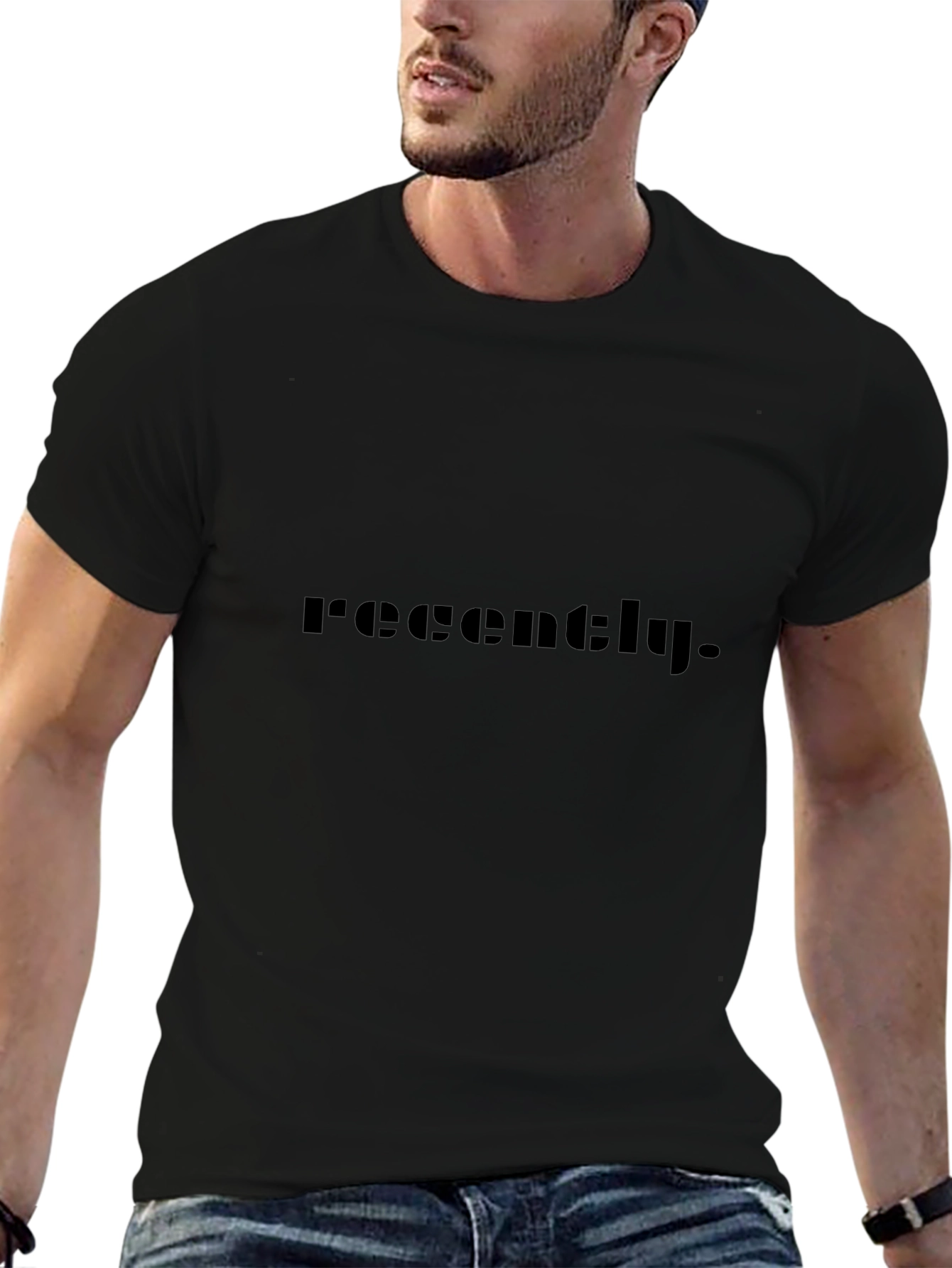 Recently Black T-Shirt