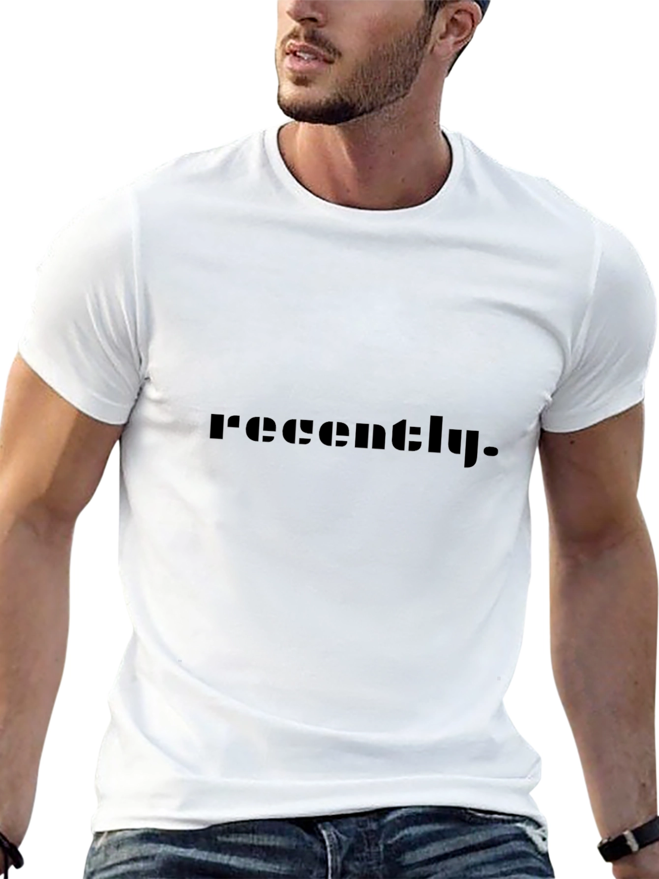 Recently Black T-Shirt