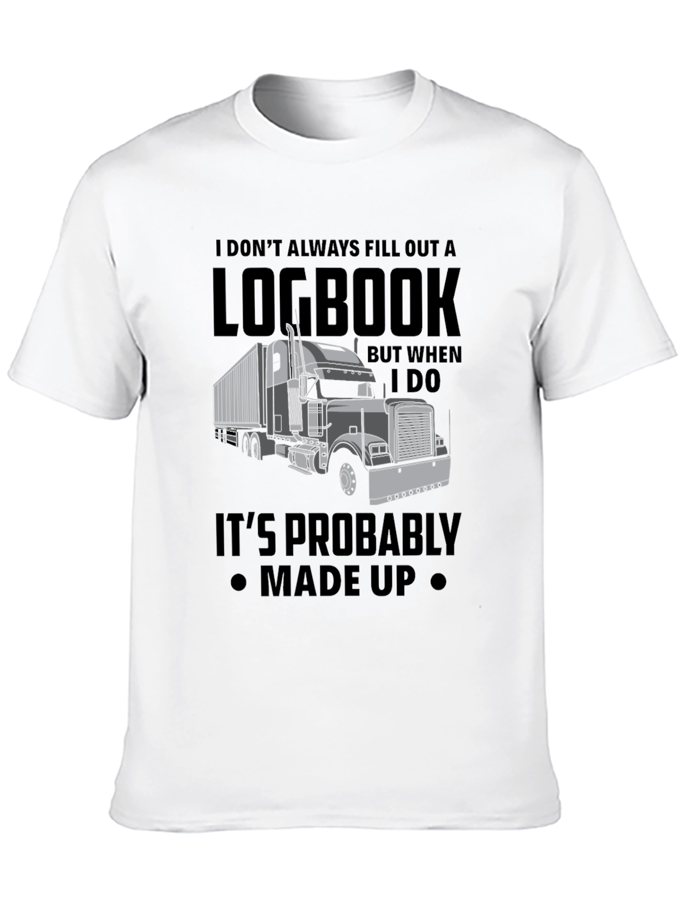 Trucker Logbook T-Shirt - Funny Truck Driver Tee