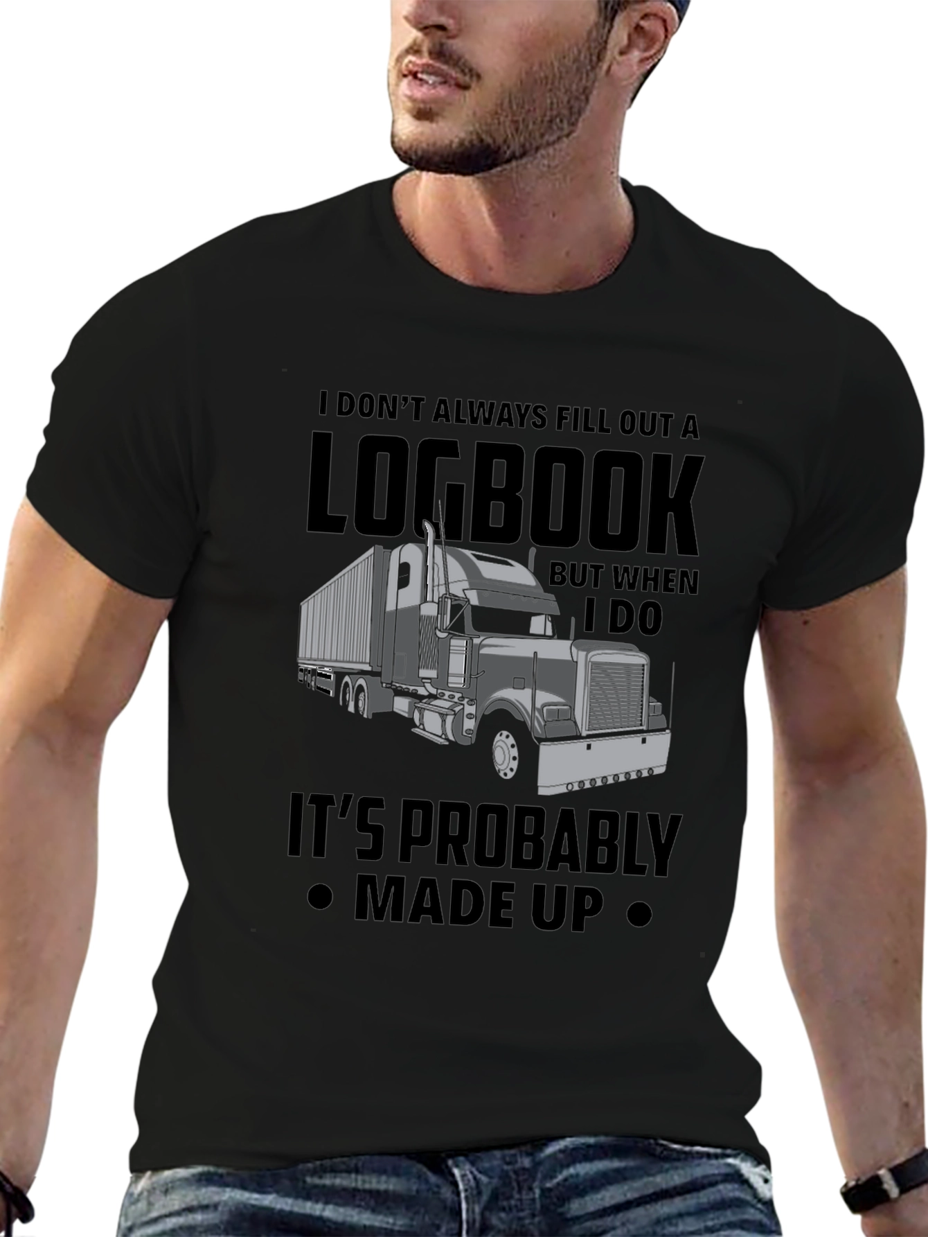 Trucker Logbook T-Shirt - Funny Truck Driver Tee