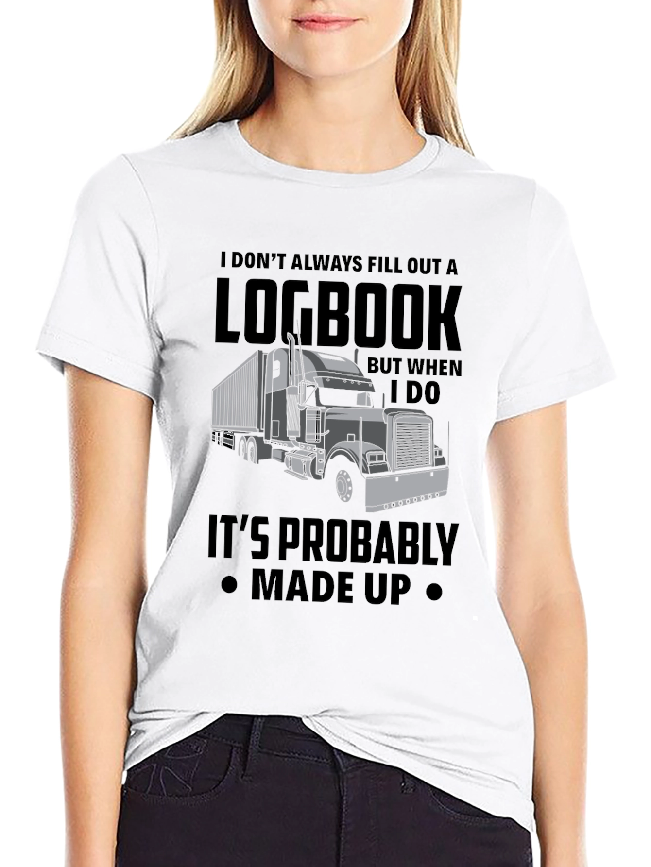 Trucker Logbook T-Shirt - Funny Truck Driver Tee
