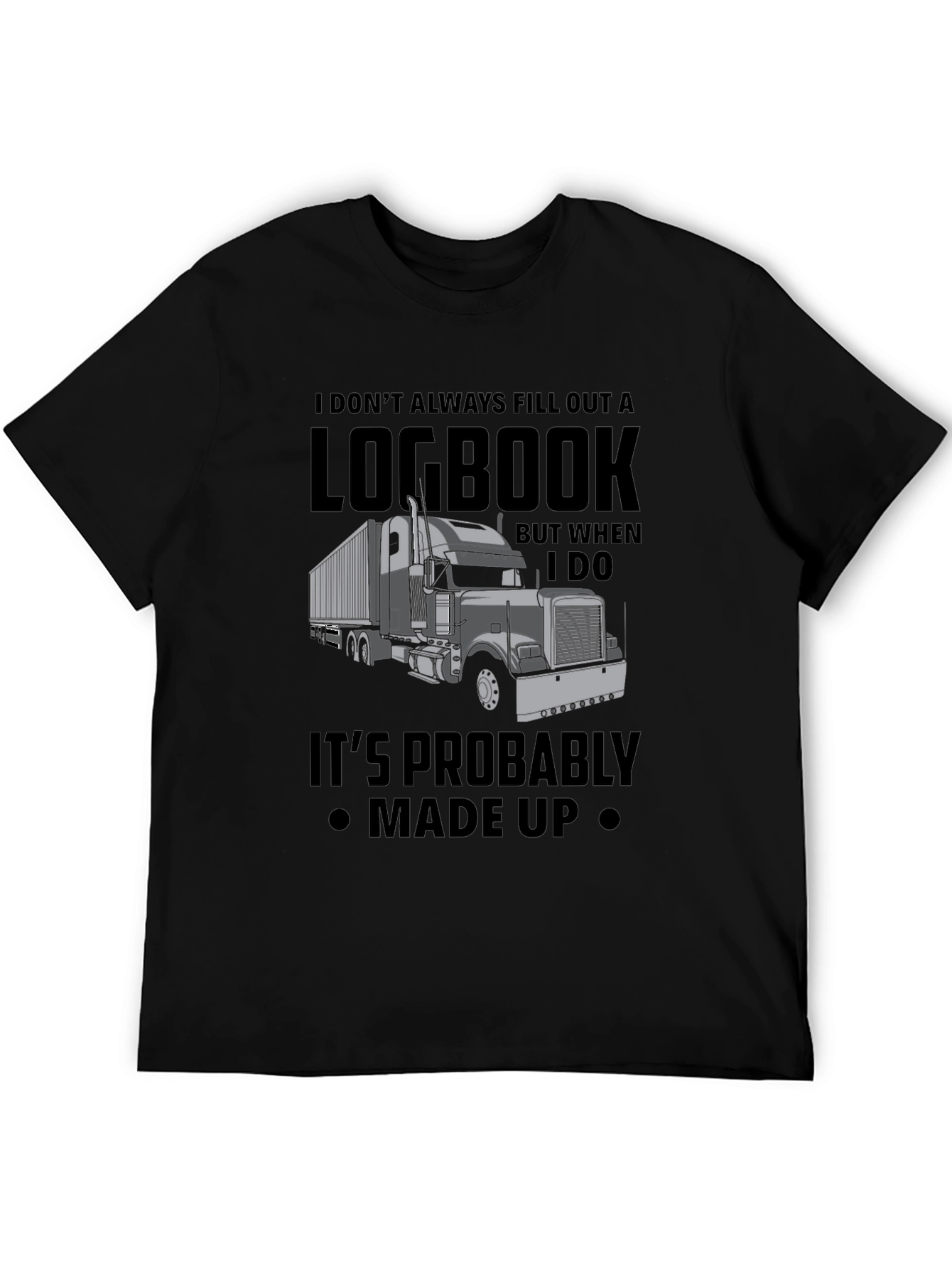Trucker Logbook T-Shirt - Funny Truck Driver Tee
