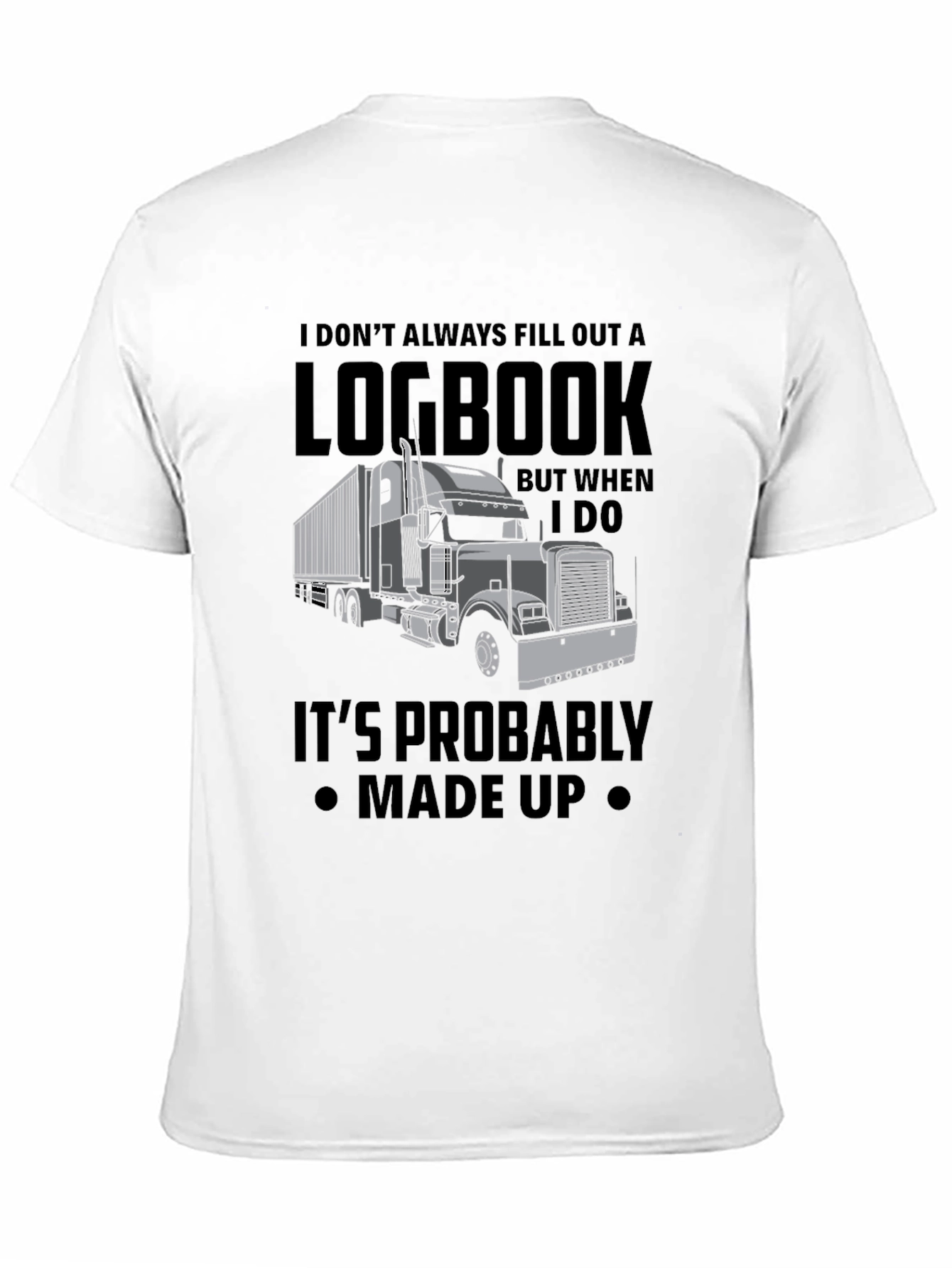 Trucker Logbook T-Shirt - Funny Truck Driver Tee