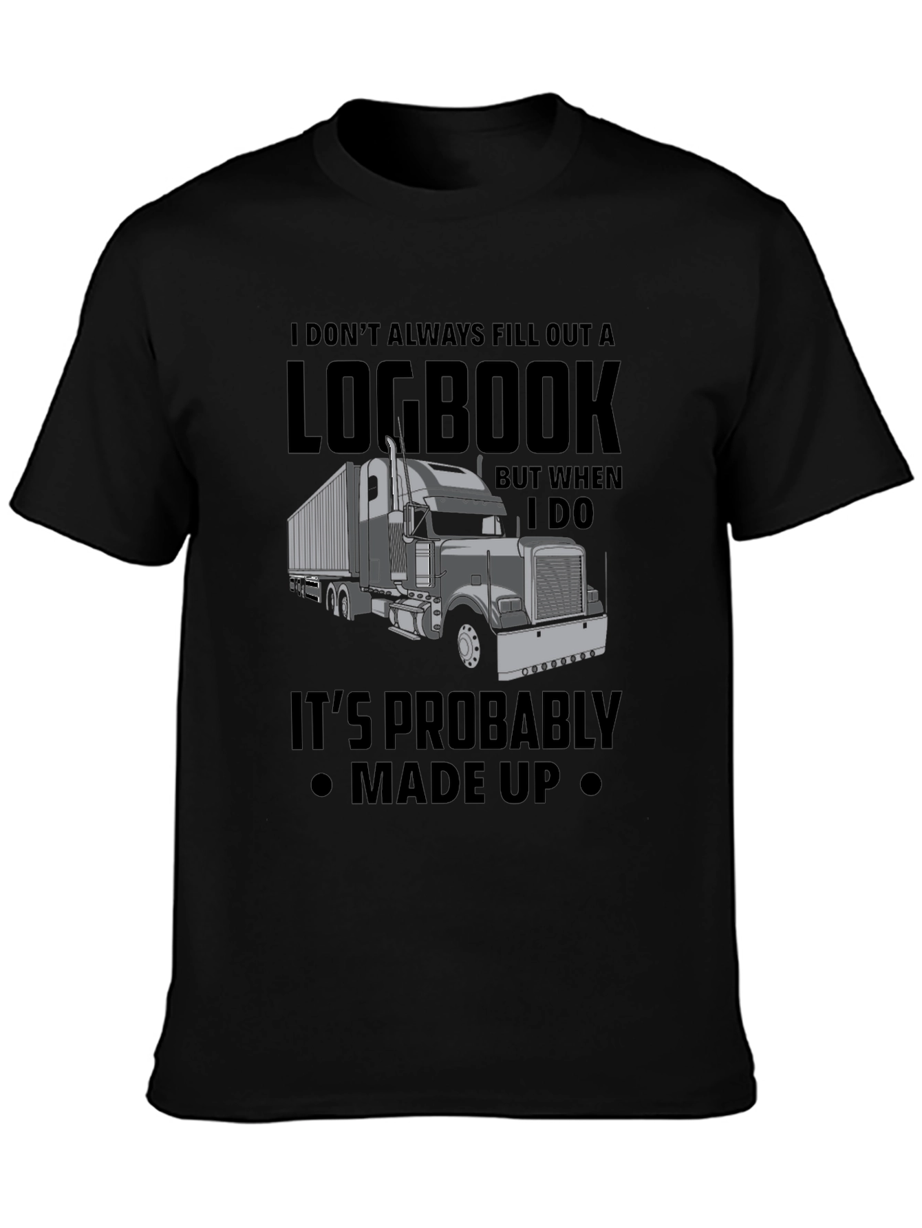 Trucker Logbook T-Shirt - Funny Truck Driver Tee