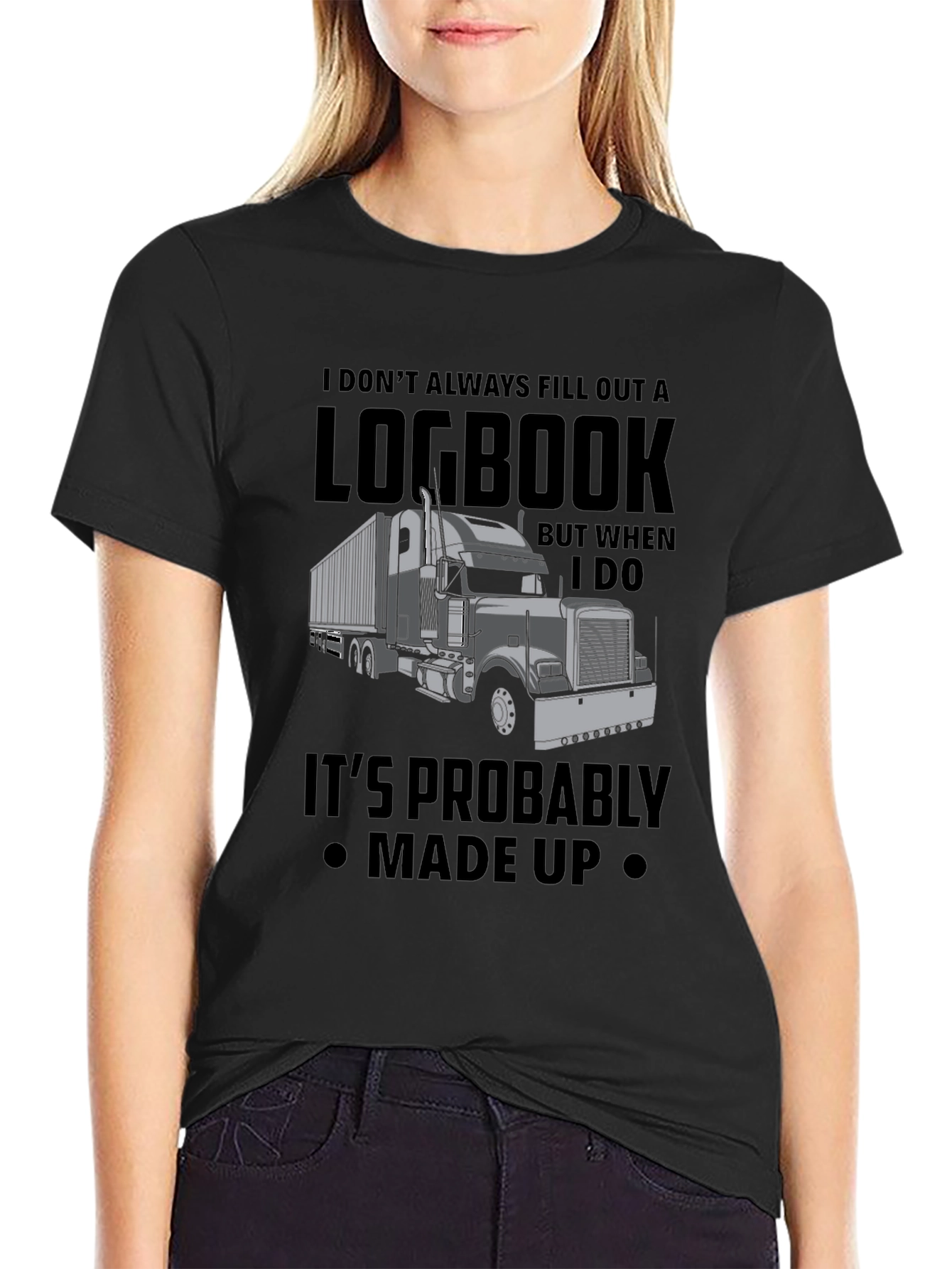 Trucker Logbook T-Shirt - Funny Truck Driver Tee