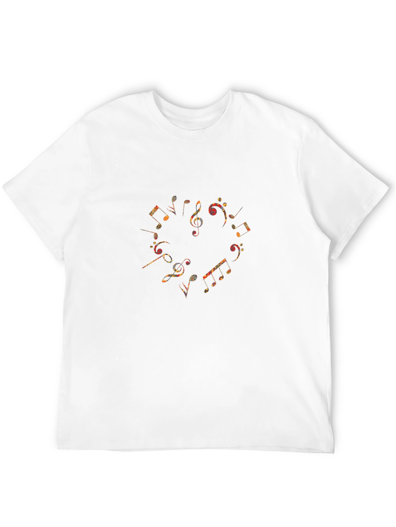 Music Note Heart Black Graphic Tee