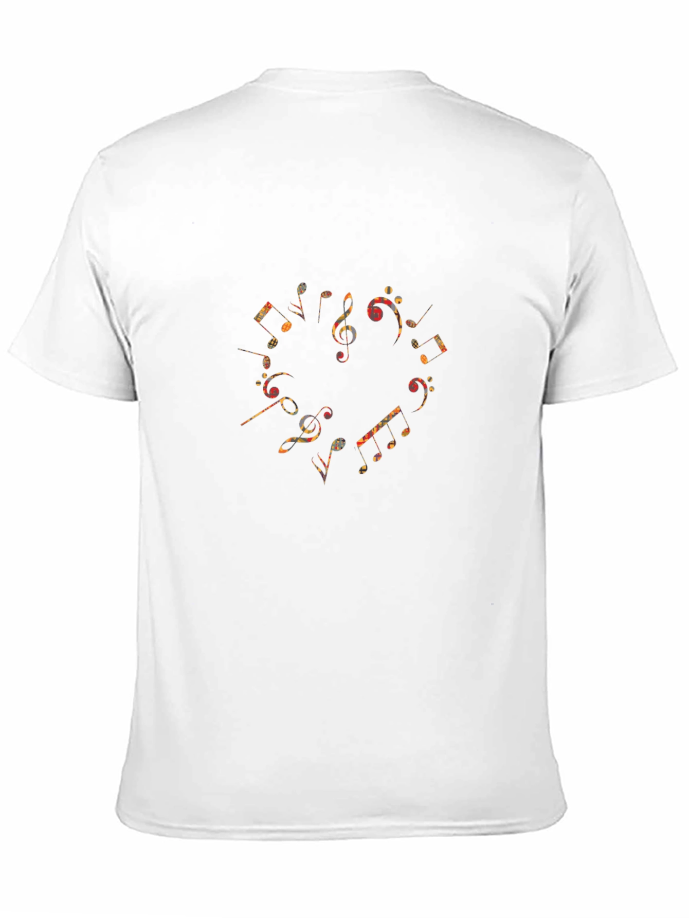 Music Note Heart Black Graphic Tee